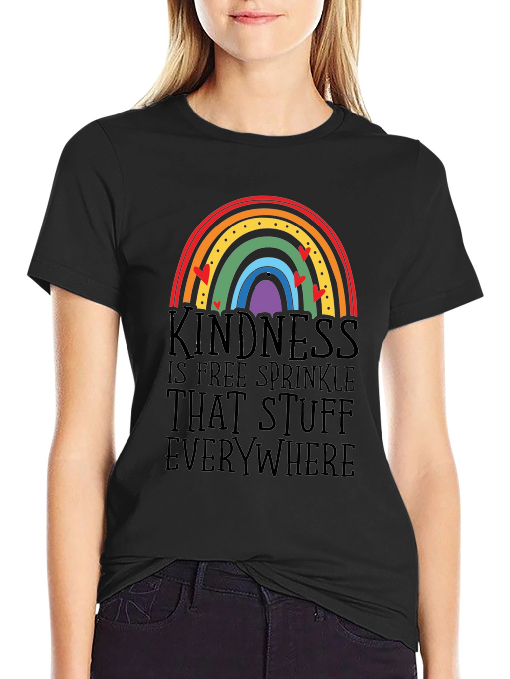 Kindness Rainbow Graphic Tee - Spread the Love!