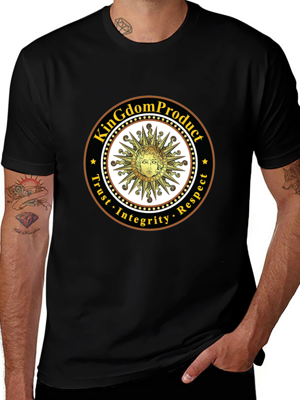 KingDom Product Black Graphic Tee