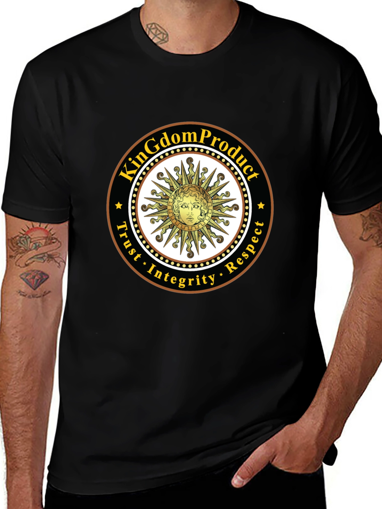 KingDom Product Black Graphic Tee