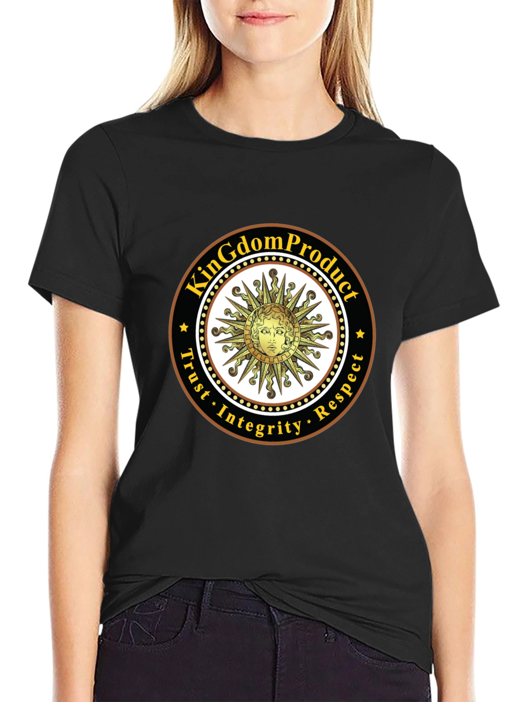 KingDom Product Black Graphic Tee