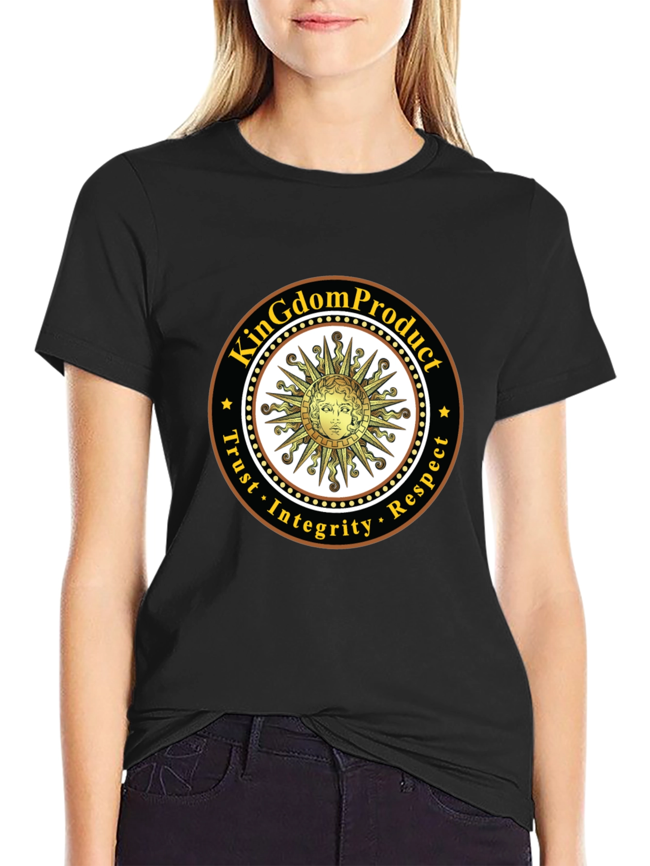 KingDom Product Black Graphic Tee