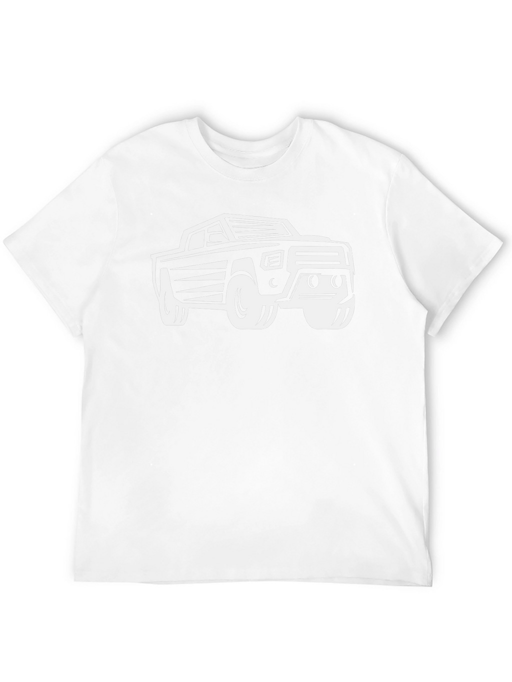 Truck Graphic T-Shirt - Black Cotton Blend