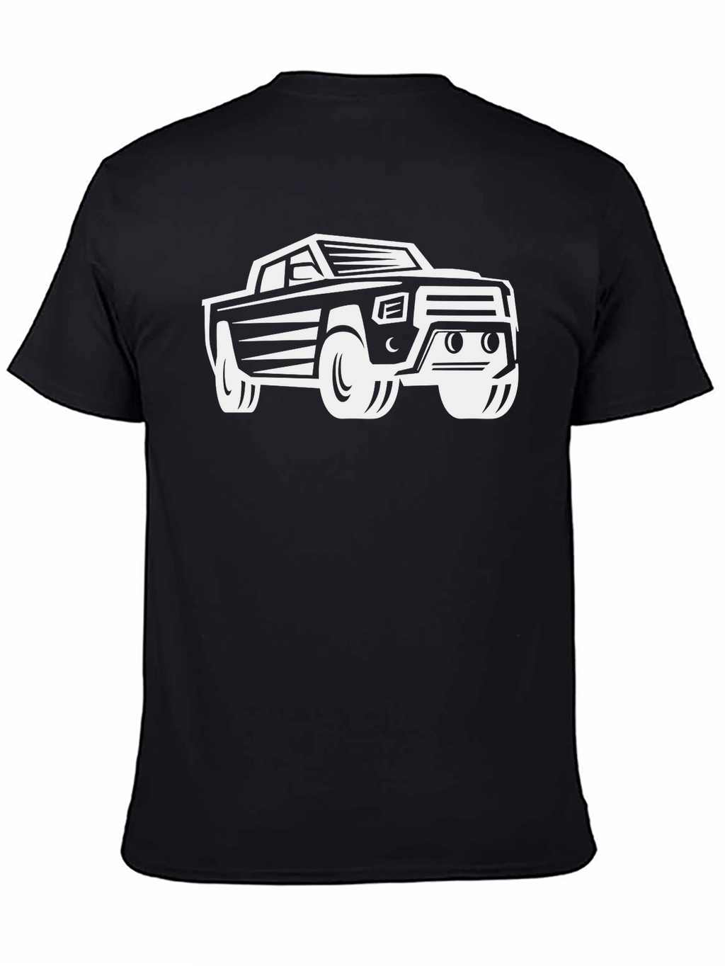 Truck Graphic T-Shirt - Black Cotton Blend