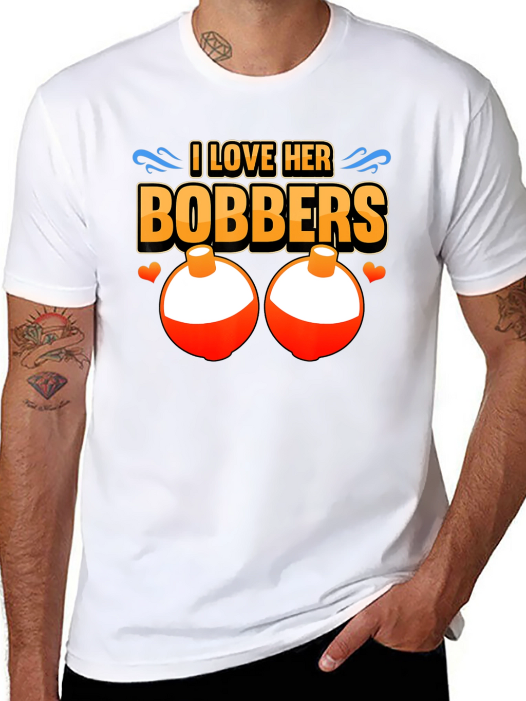 I Love Her Bobbers Fishing T-Shirt