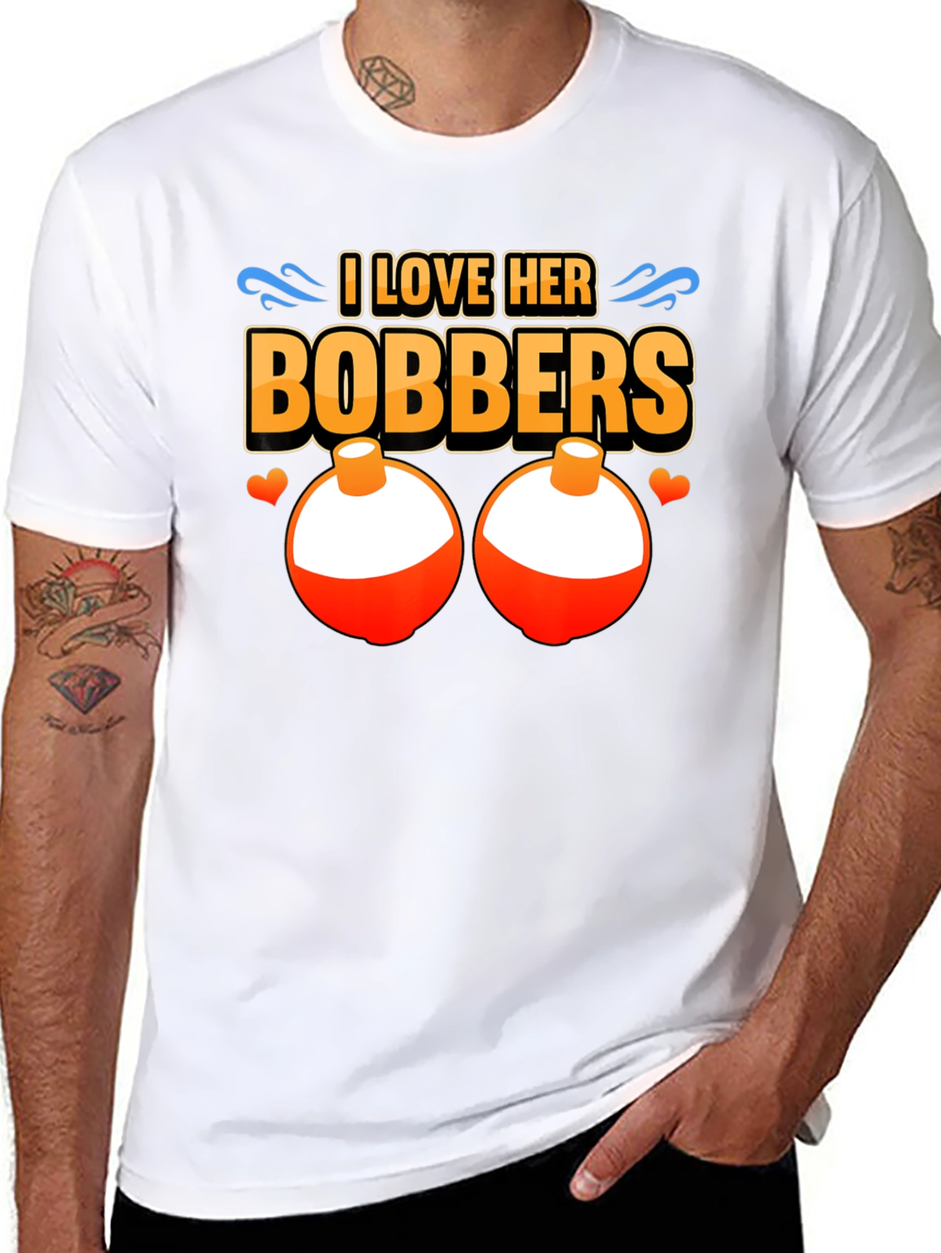 I Love Her Bobbers Fishing T-Shirt