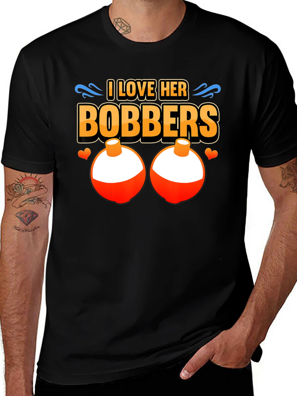 I Love Her Bobbers Fishing T-Shirt