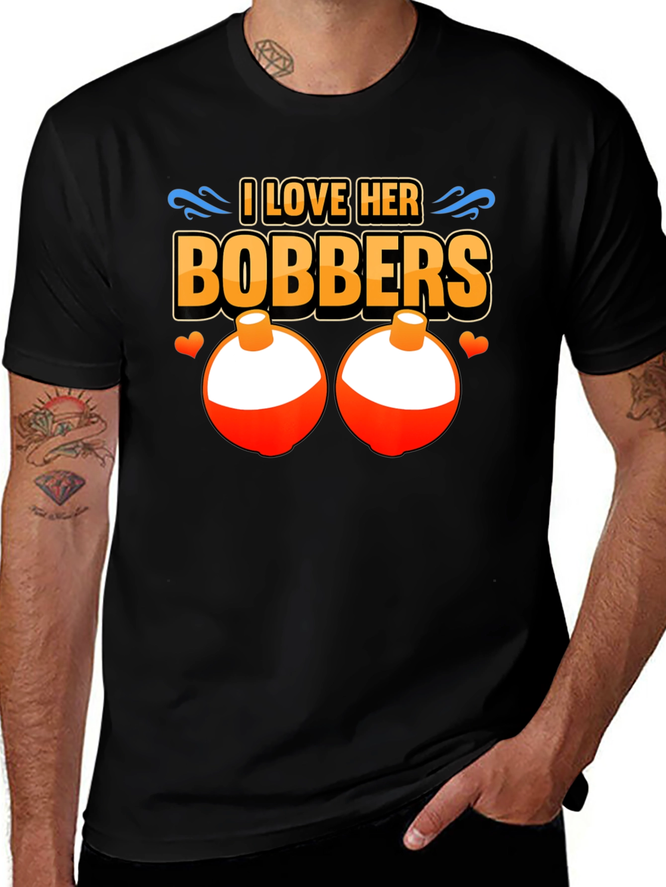 I Love Her Bobbers Fishing T-Shirt