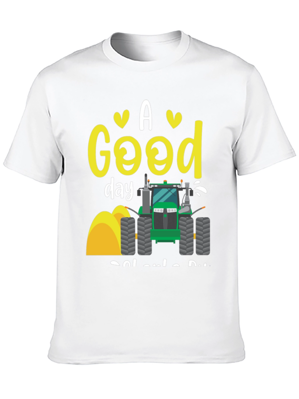 A Good Day to Drive Tractor Black T-Shirt