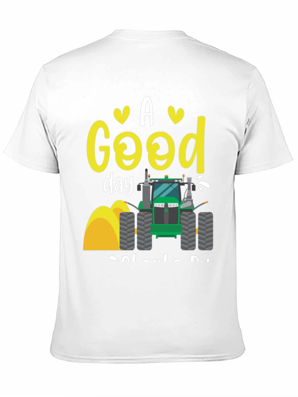 A Good Day to Drive Tractor Black T-Shirt