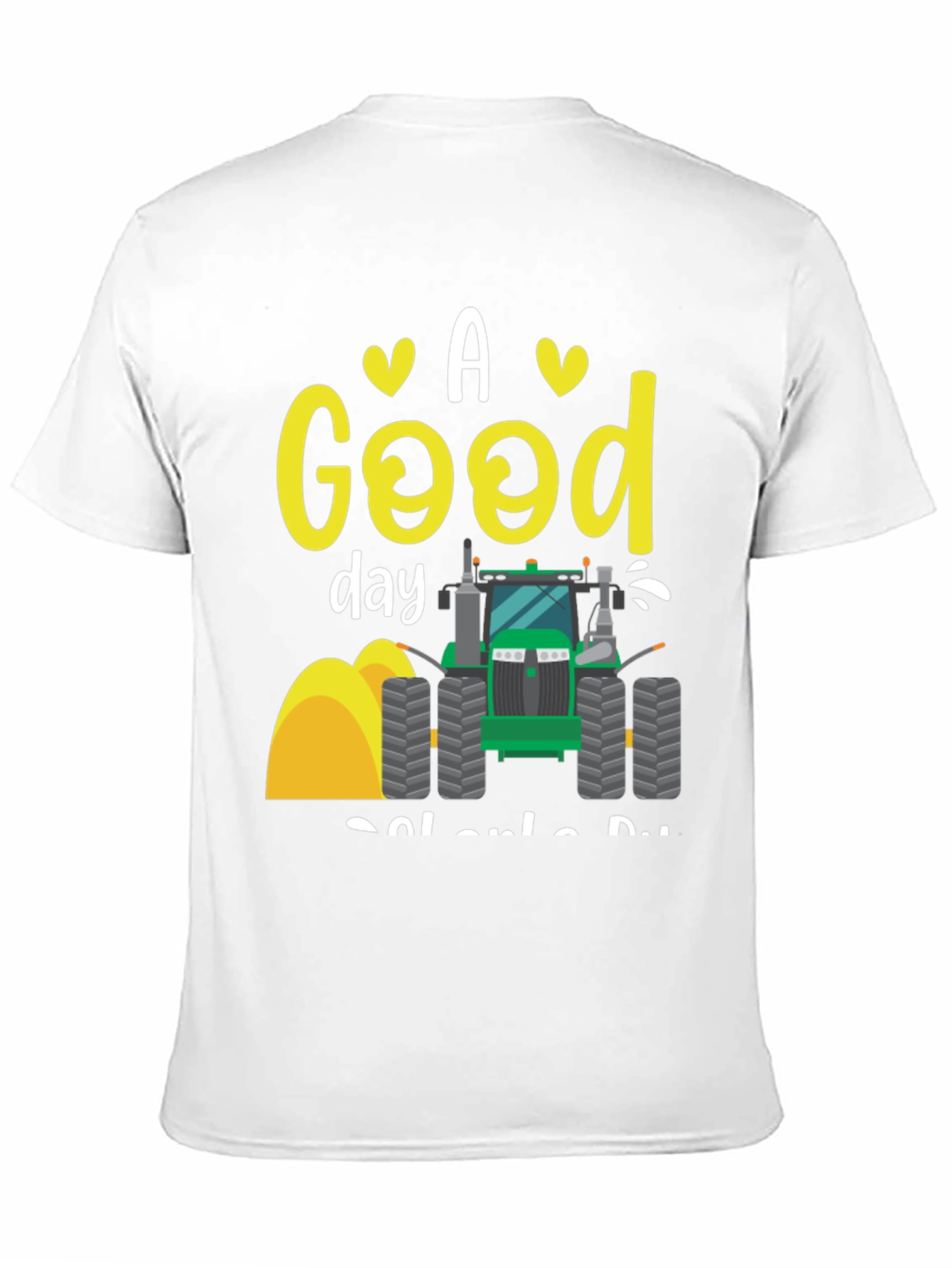 A Good Day to Drive Tractor Black T-Shirt