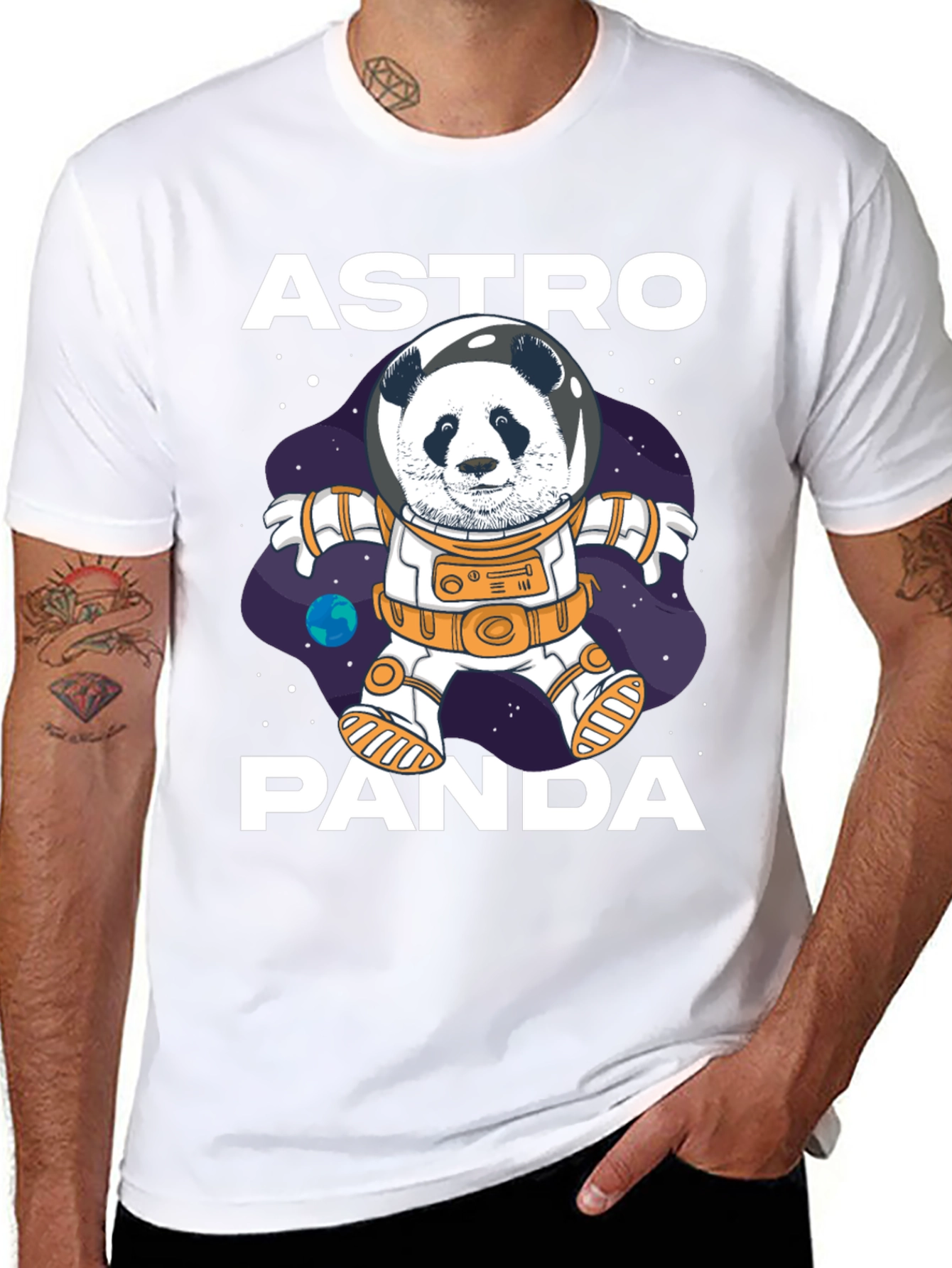 Astro Panda Graphic Tee - Space Adventure