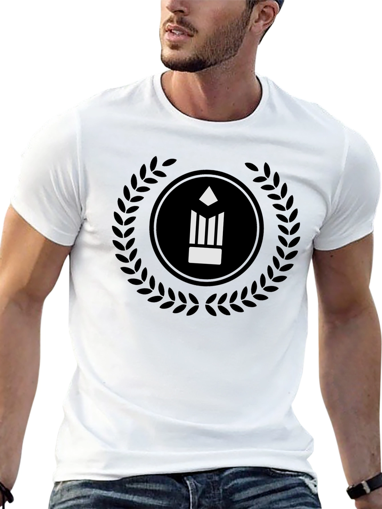 Pencil Logo Black T-Shirt