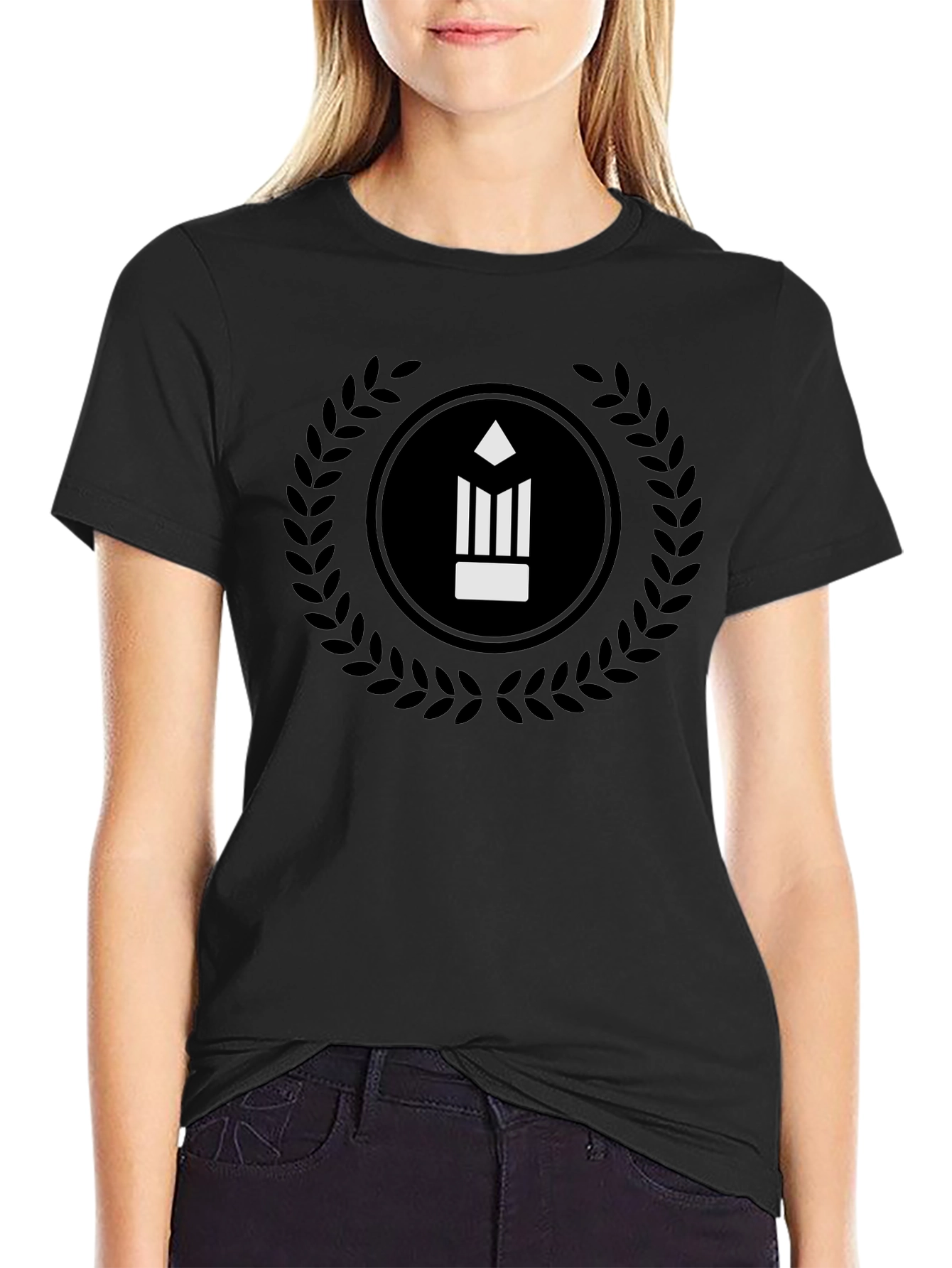 Pencil Logo Black T-Shirt