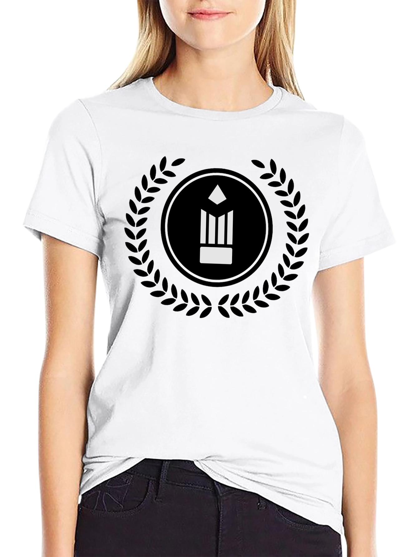 Pencil Logo Black T-Shirt