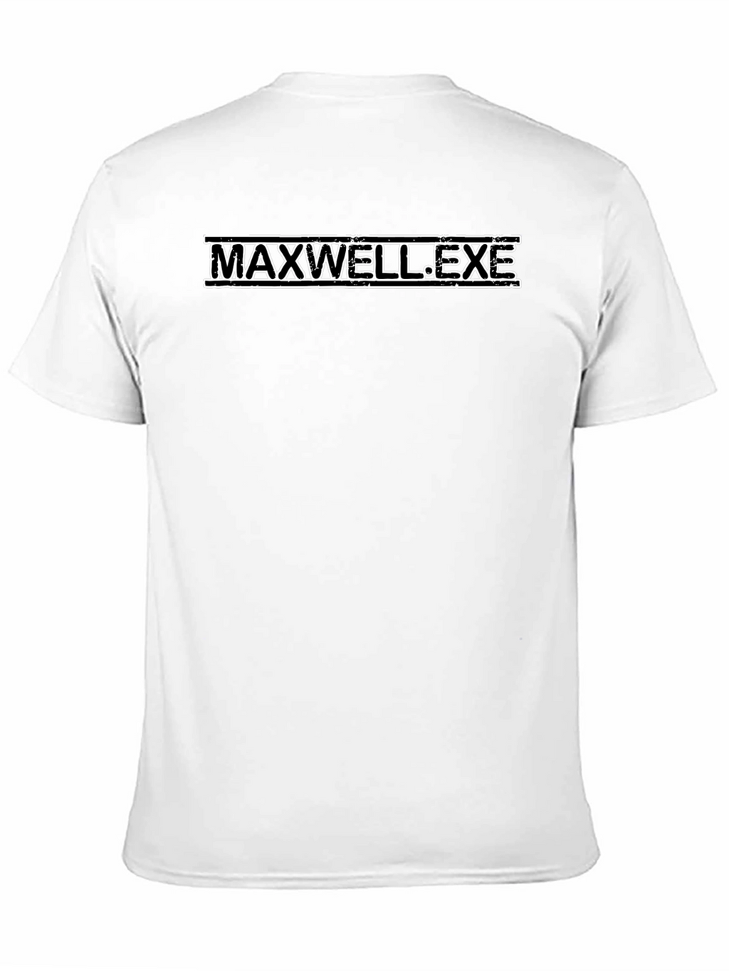MAXWELL.EXE Black T-Shirt - Graphic Print Tee