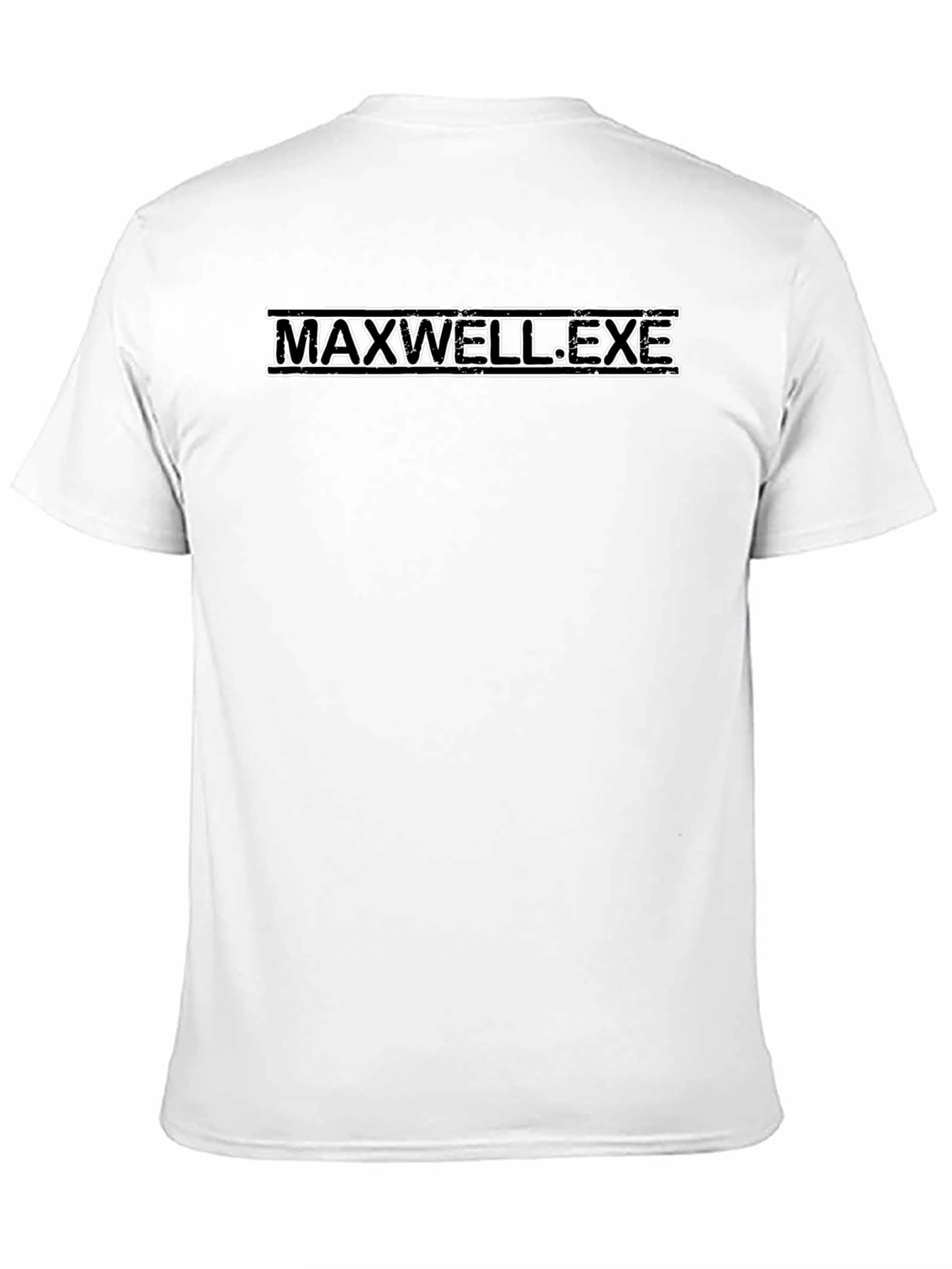 MAXWELL.EXE Black T-Shirt - Graphic Print Tee