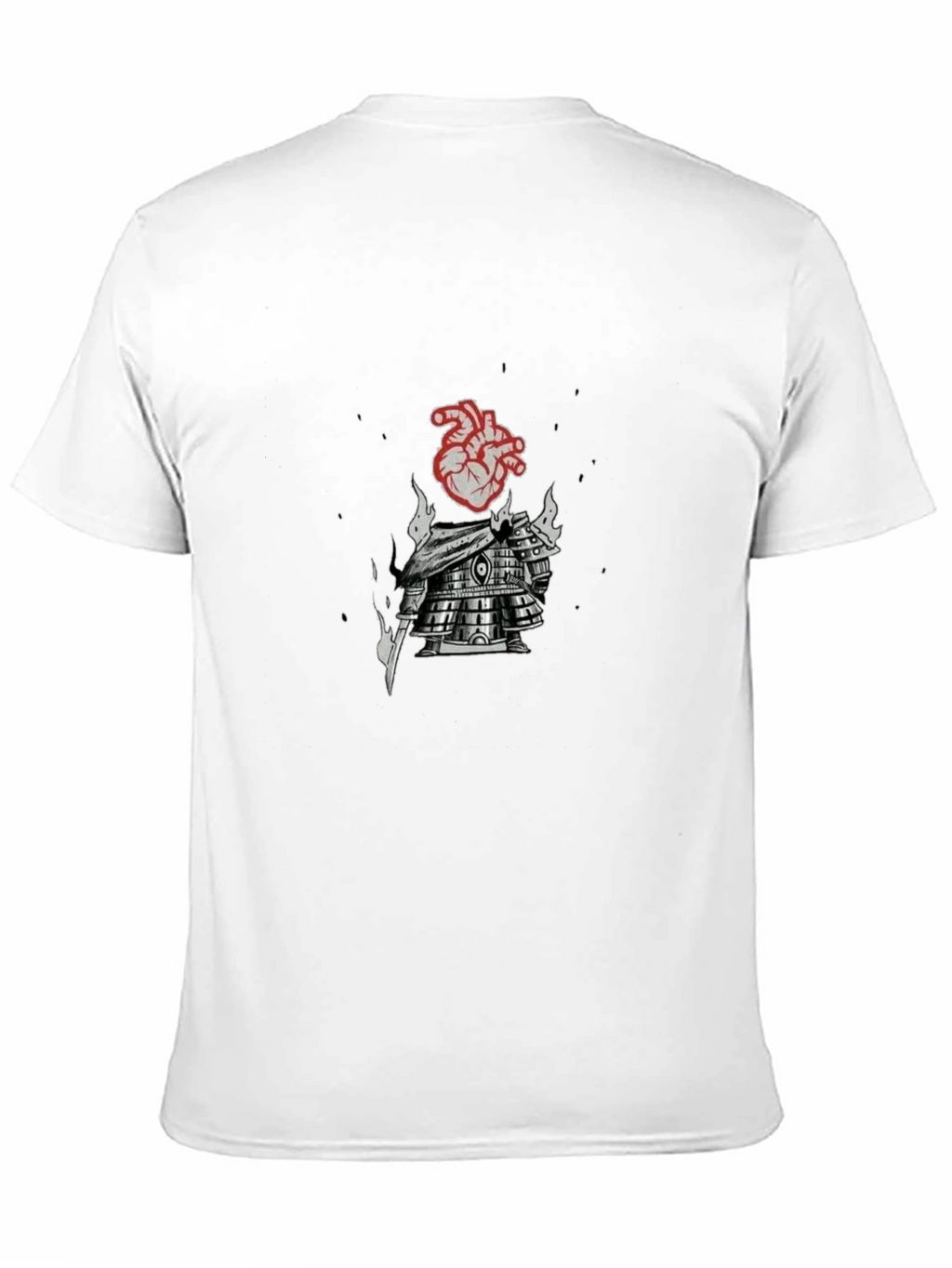 Heart Armor Graphic Tee - Black Cotton Blend