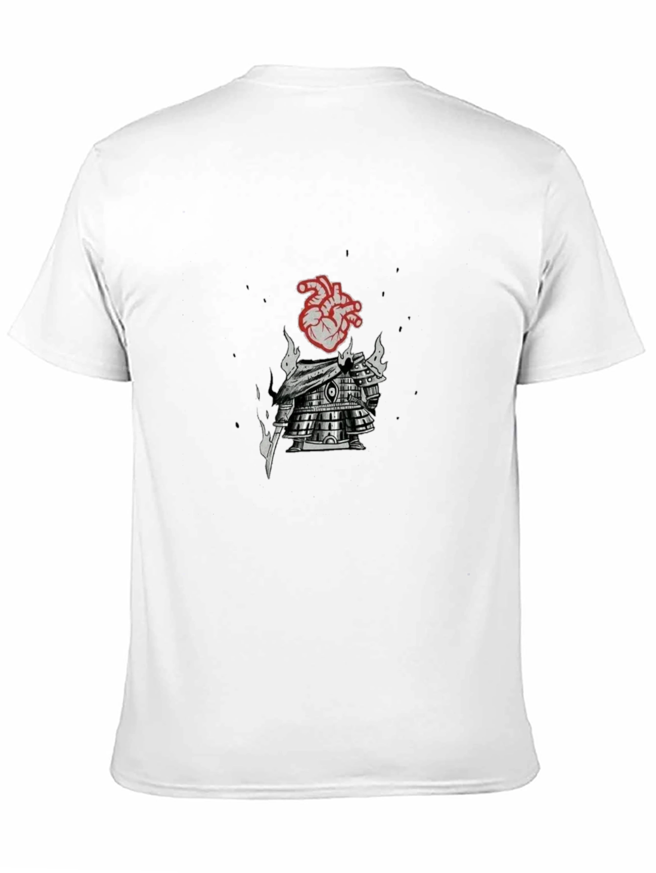Heart Armor Graphic Tee - Black Cotton Blend
