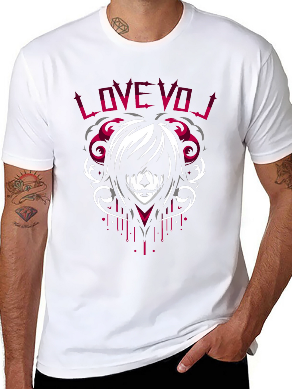 Love VOJ Graphic Tee - Emo Style