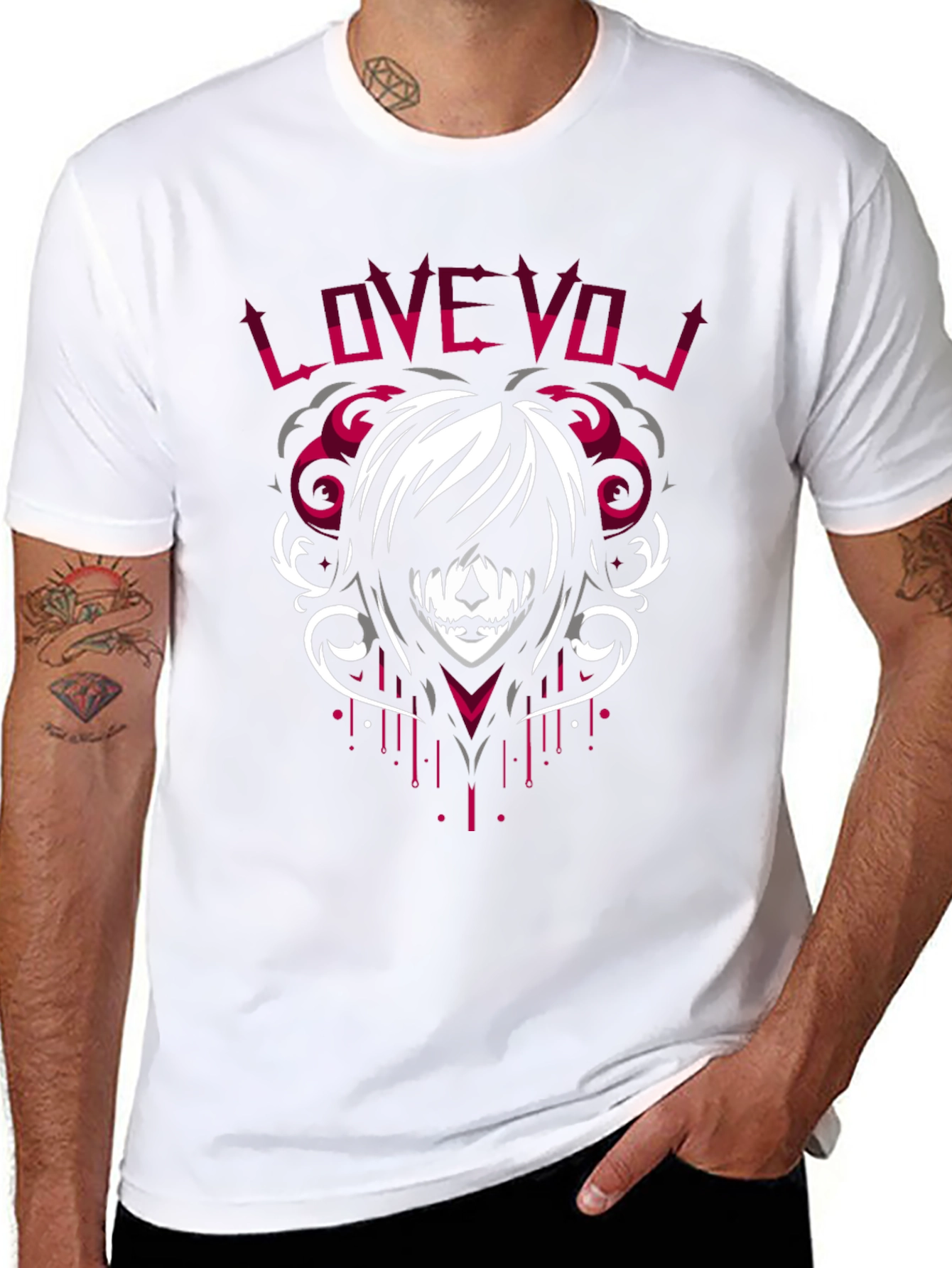 Love VOJ Graphic Tee - Emo Style