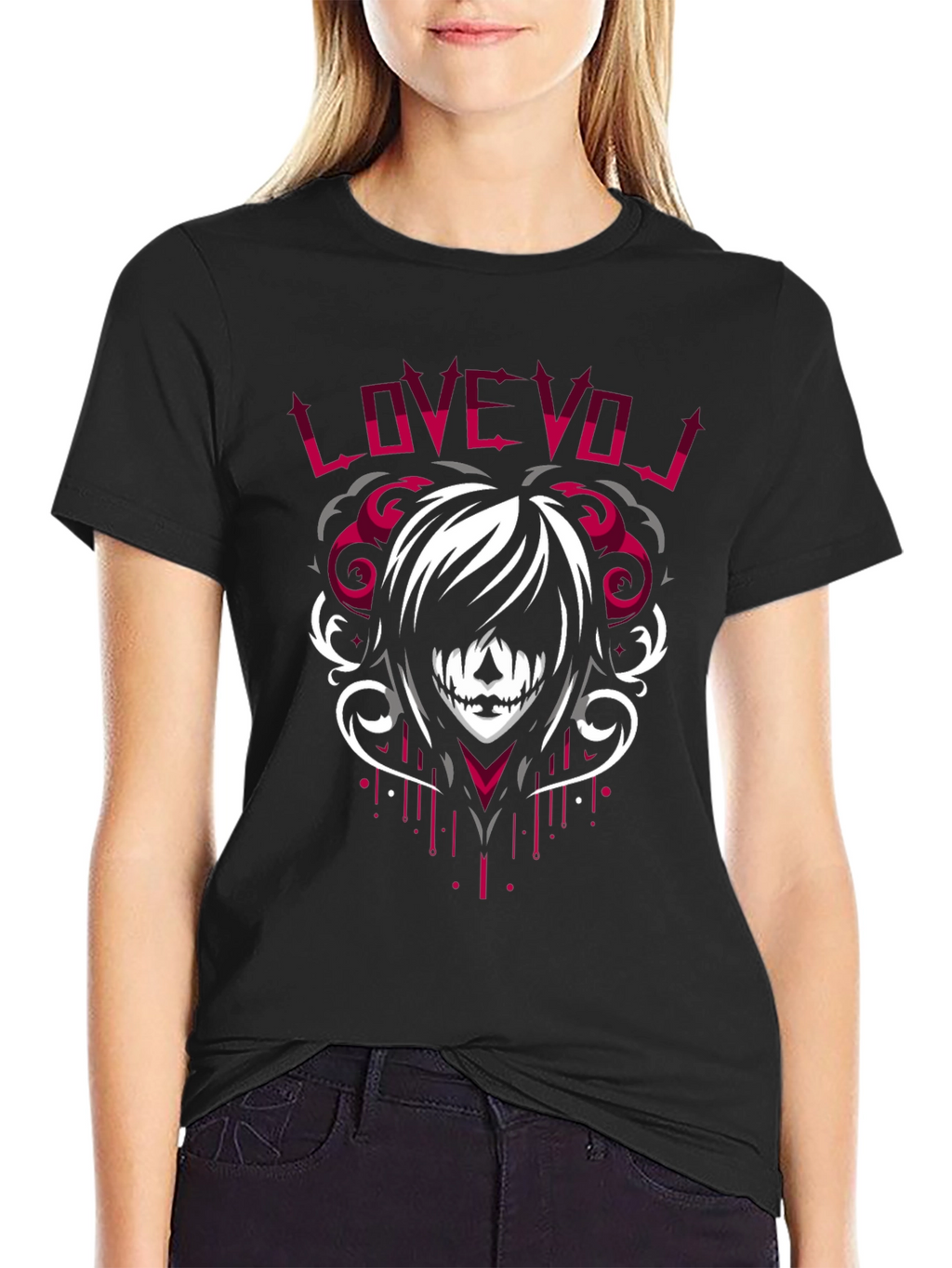 Love VOJ Graphic Tee - Emo Style