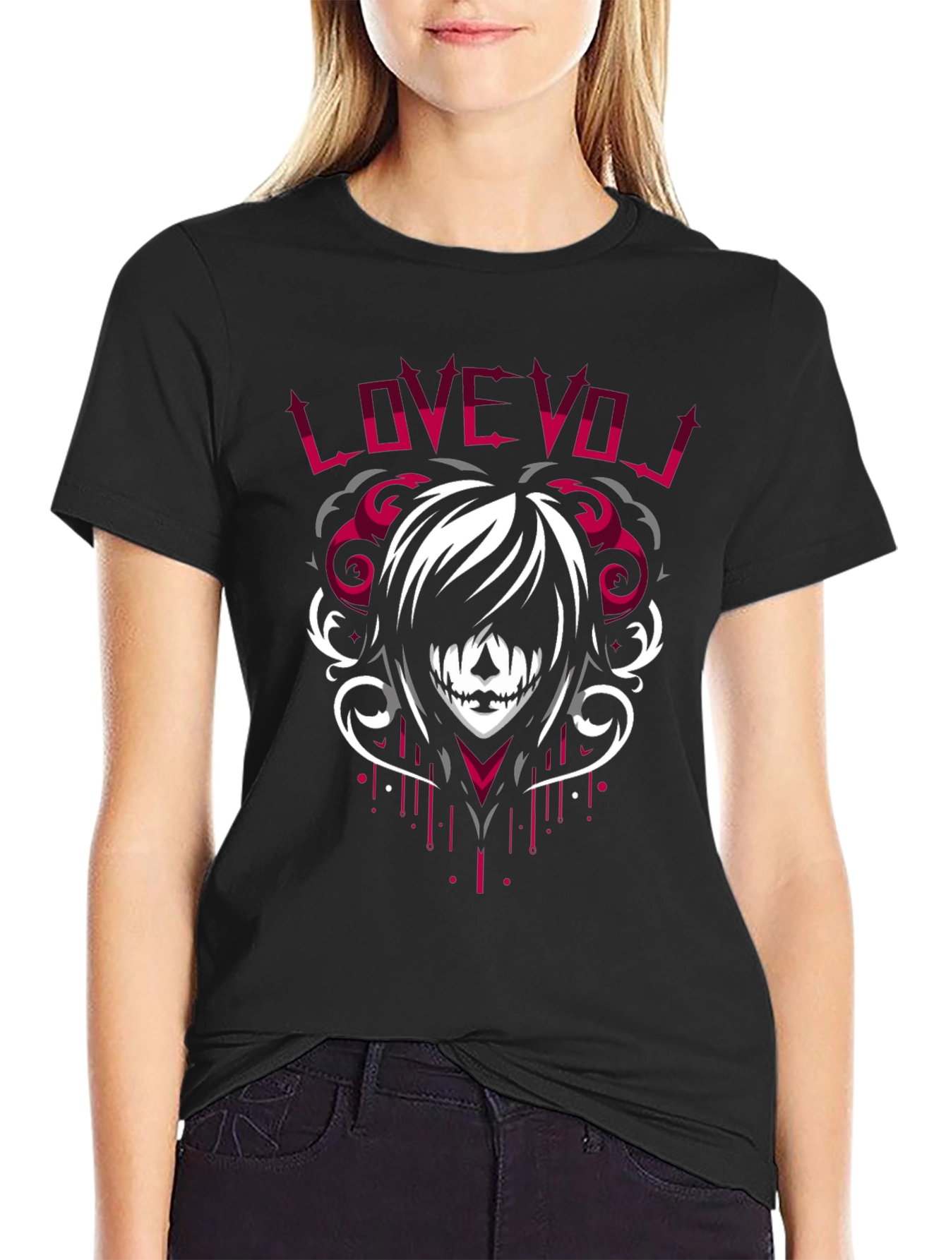 Love VOJ Graphic Tee - Emo Style