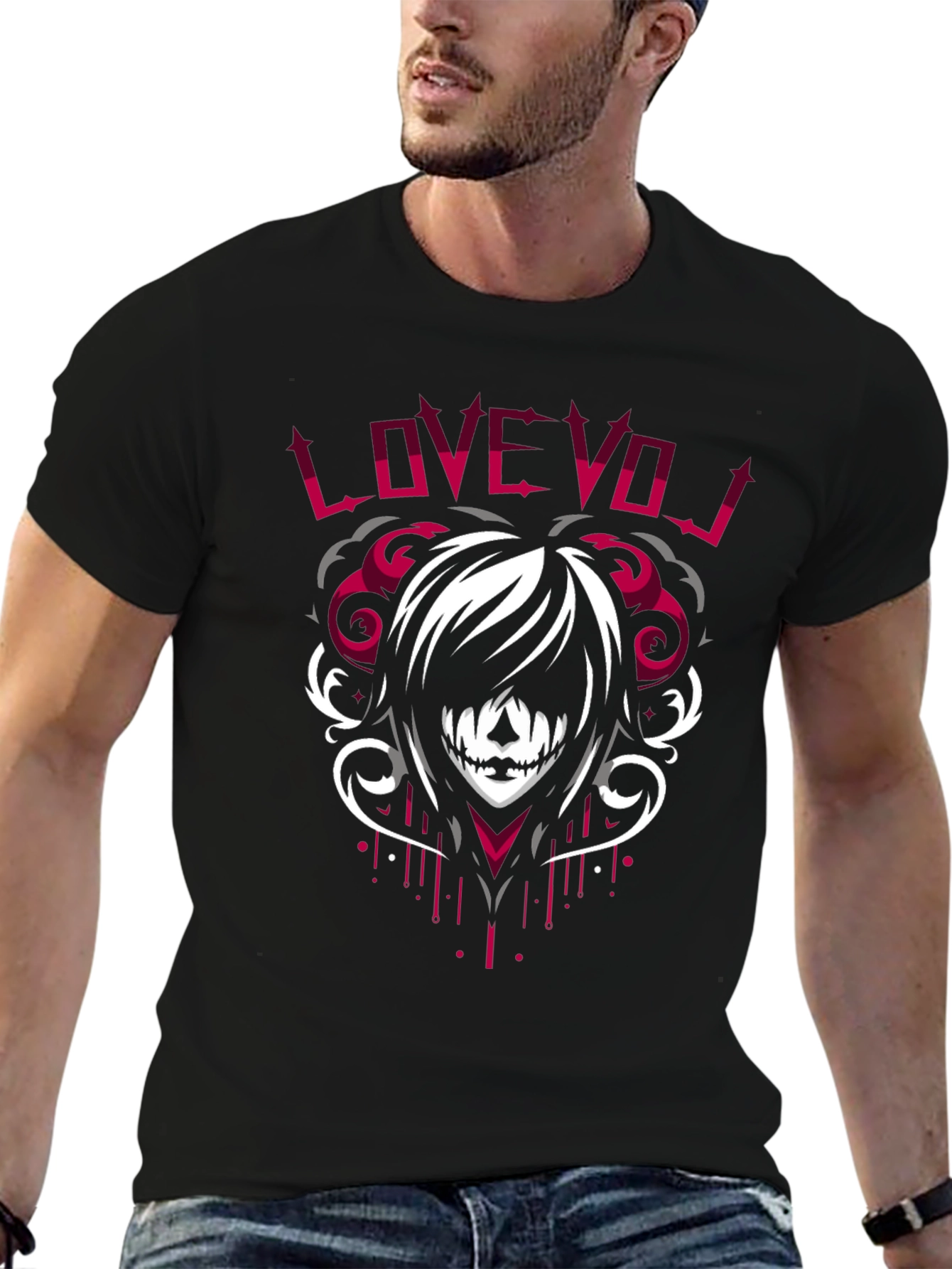 Love VOJ Graphic Tee - Emo Style