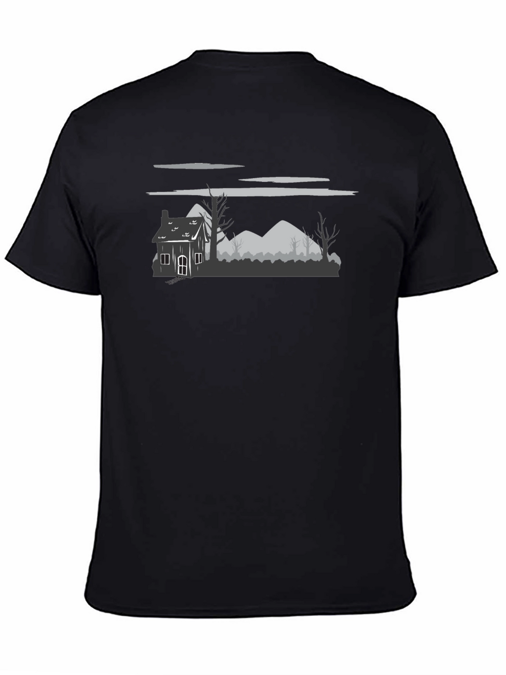 Spooky Landscape Graphic T-Shirt