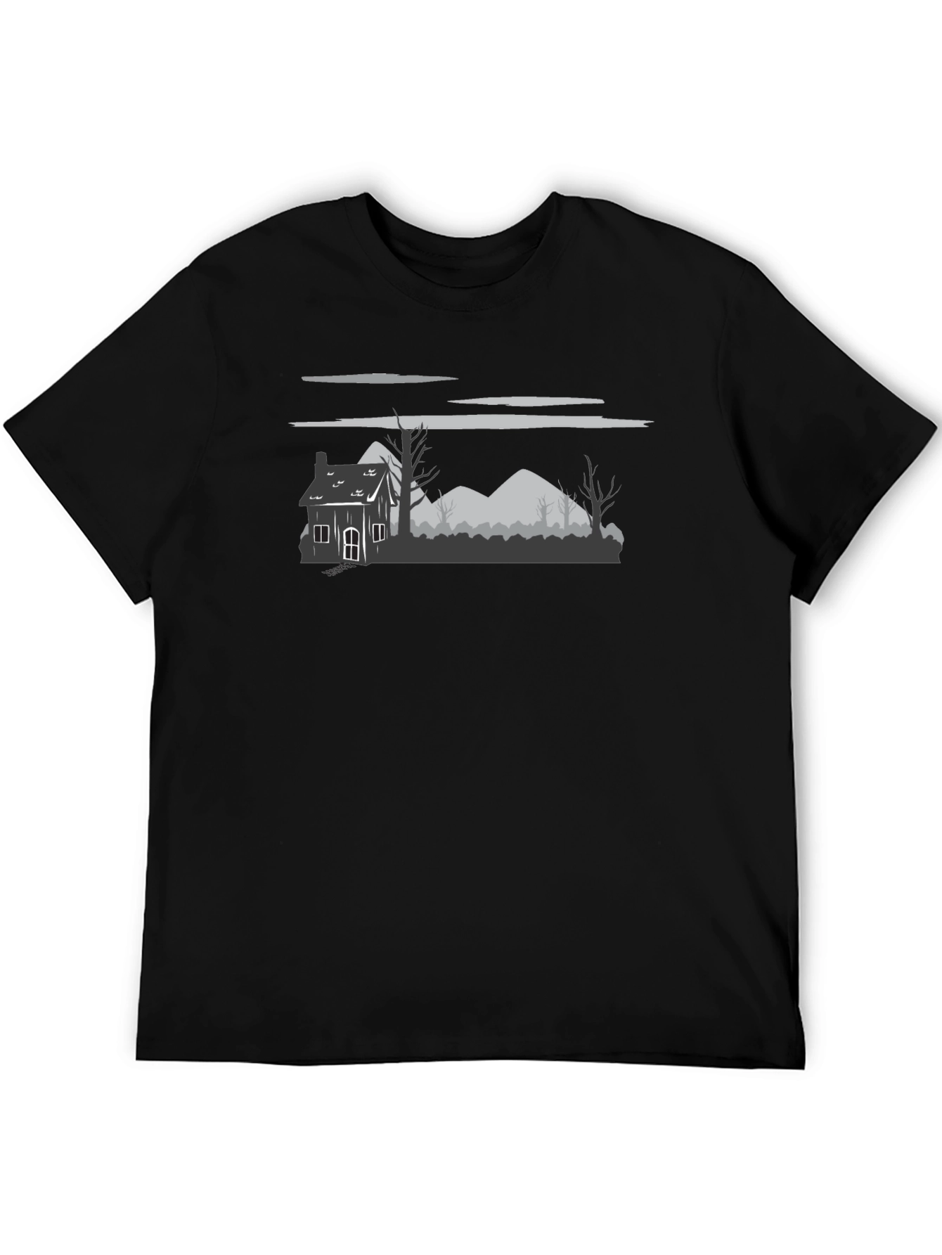 Spooky Landscape Graphic T-Shirt