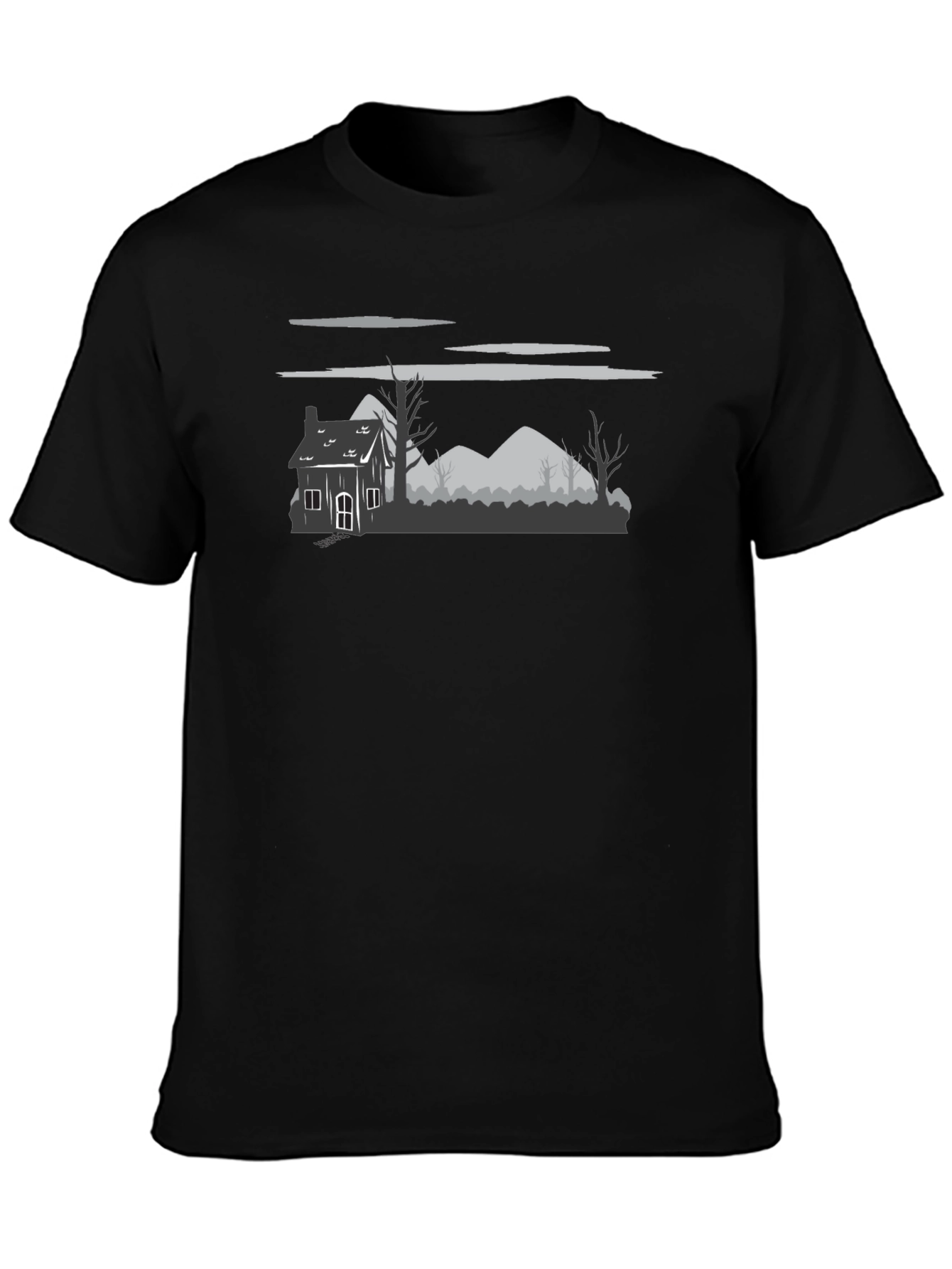 Spooky Landscape Graphic T-Shirt