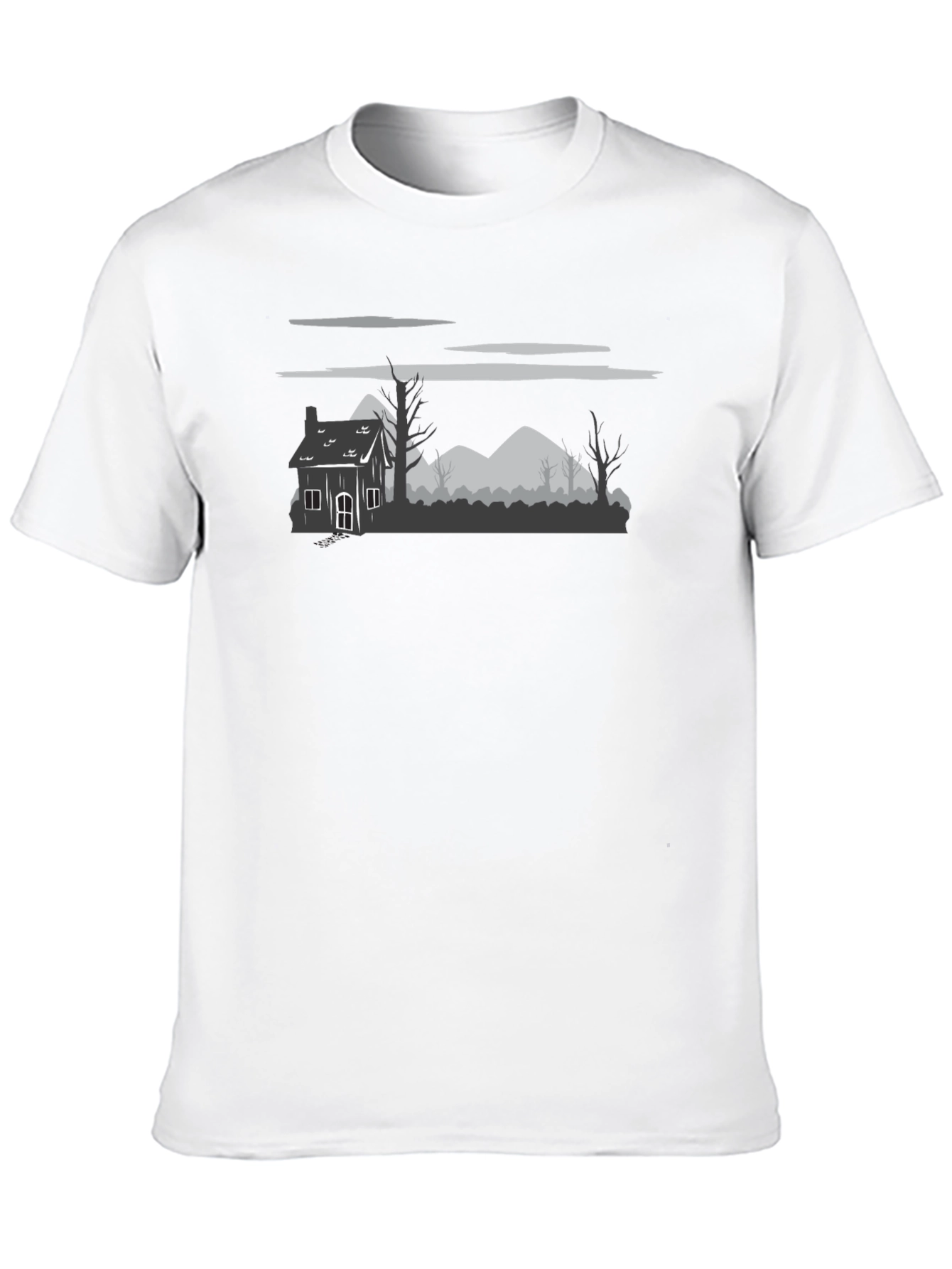 Spooky Landscape Graphic T-Shirt