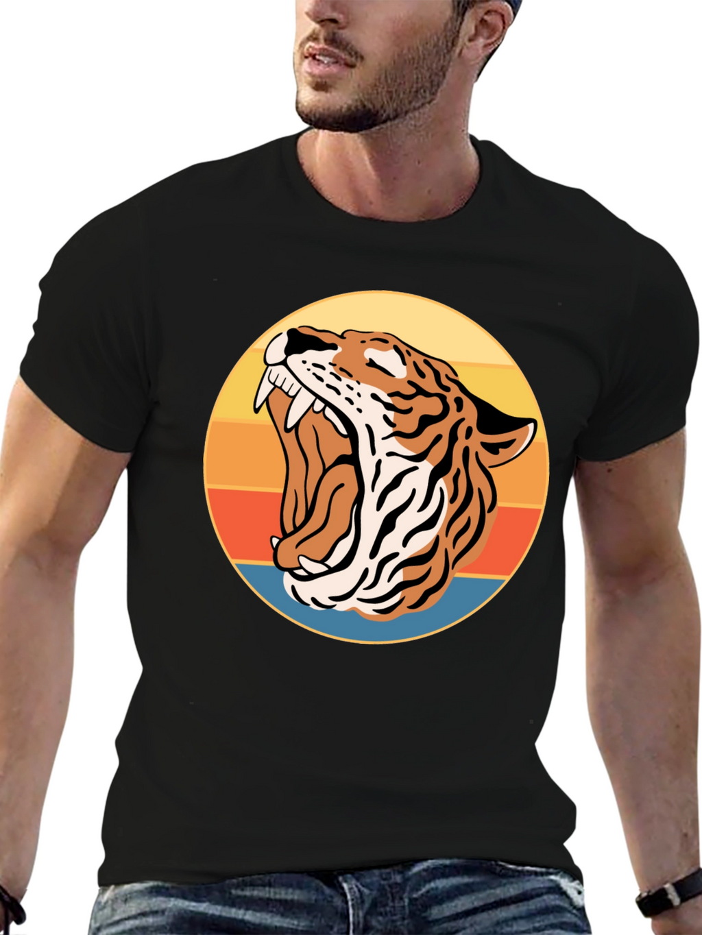 Roaring Tiger Retro Graphic Tee