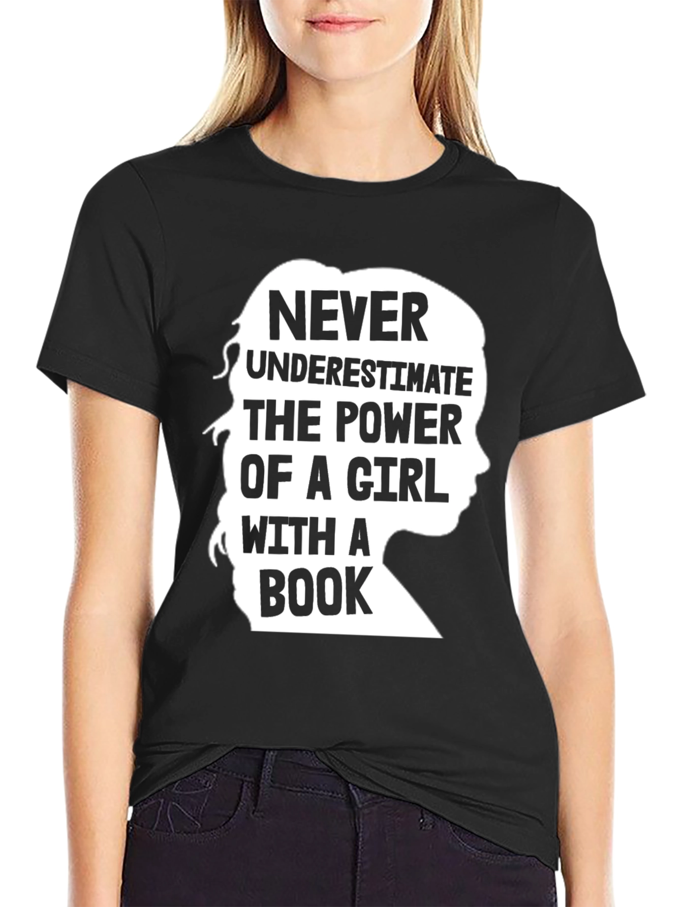 Power of a Girl with a Book T-Shirt