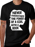 Power of a Girl with a Book T-Shirt