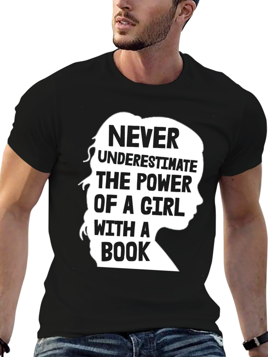 Power of a Girl with a Book T-Shirt