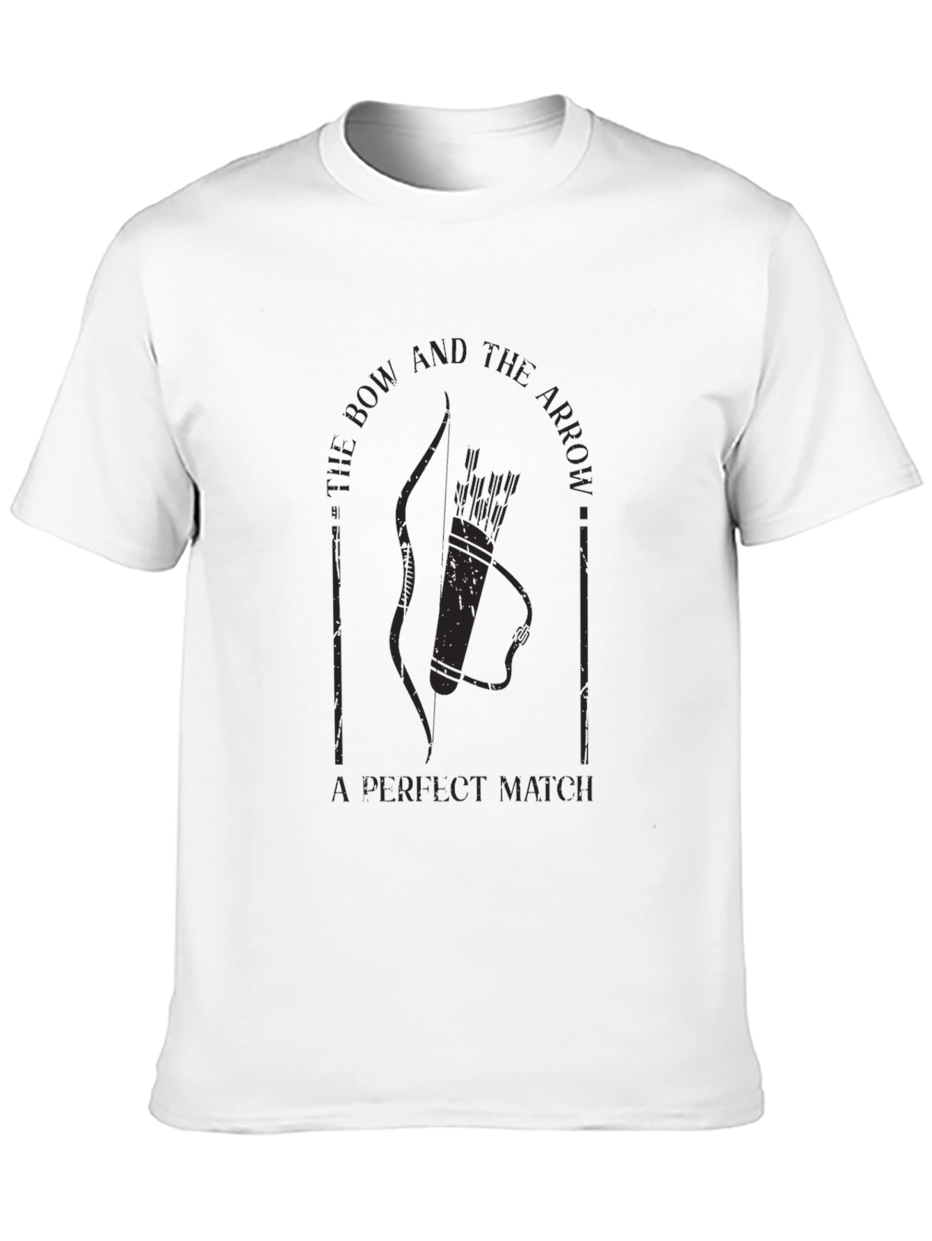 Archery T-Shirt: Bow and Arrow - A Perfect Match