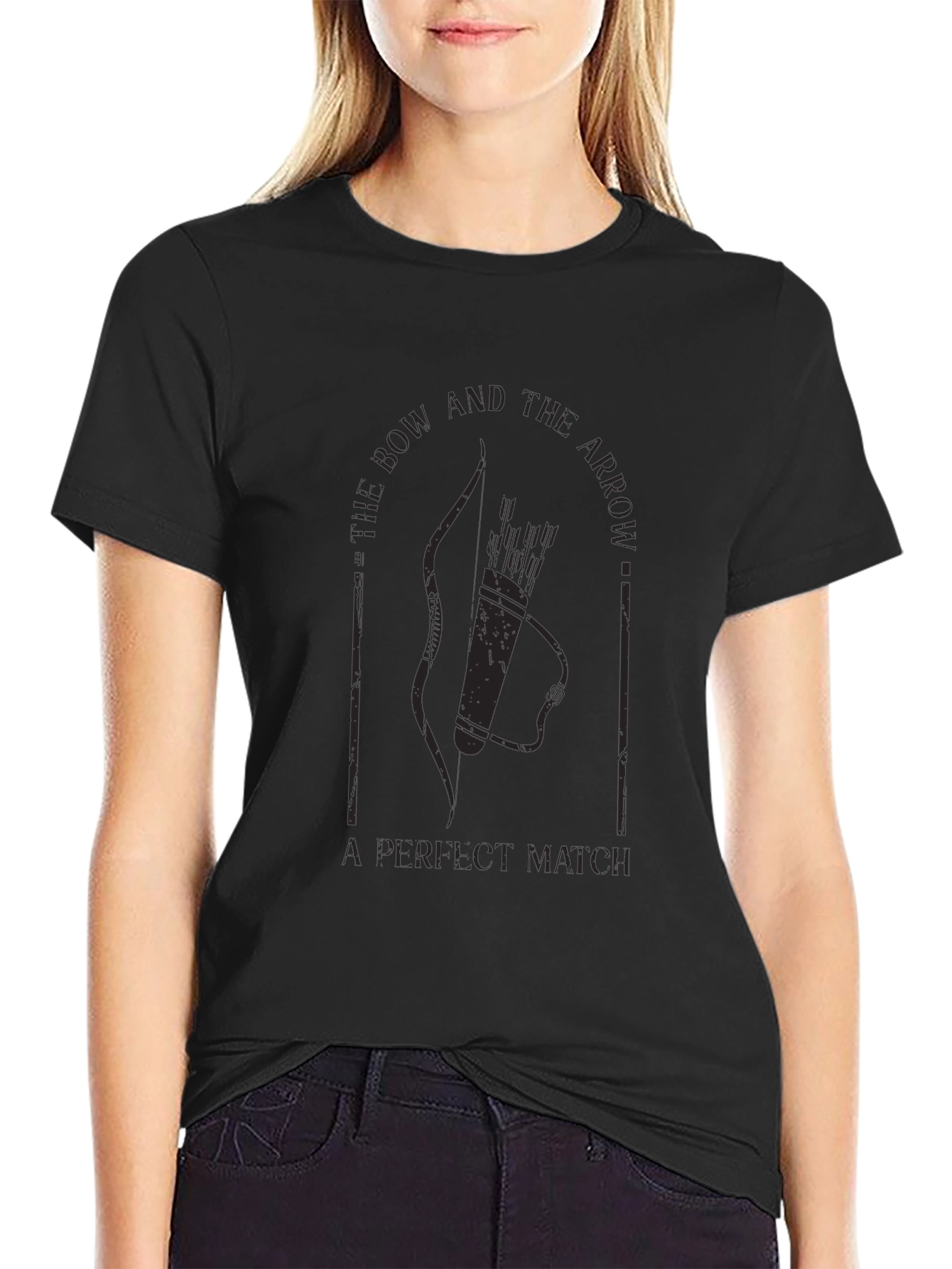 Archery T-Shirt: Bow and Arrow - A Perfect Match