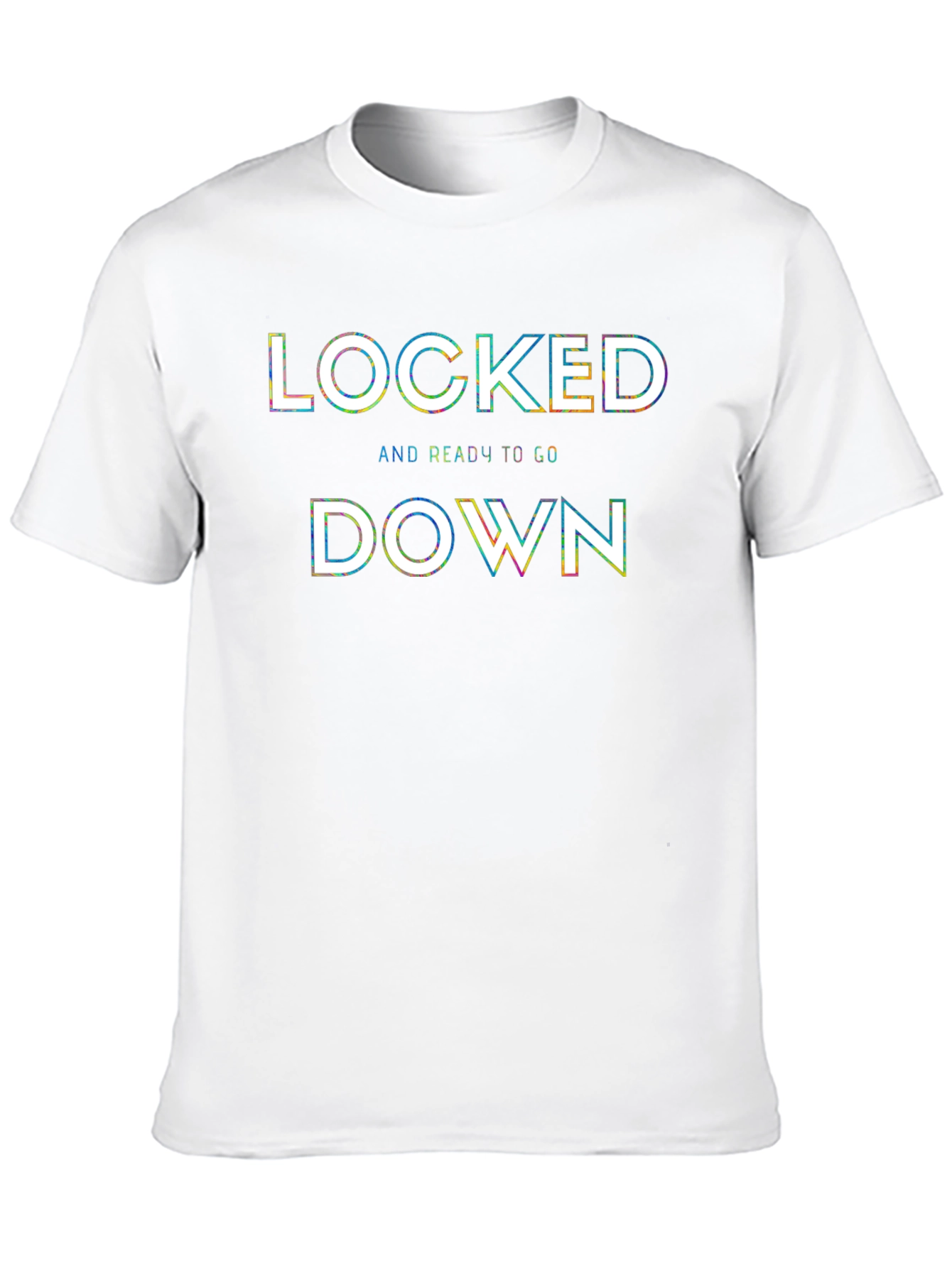 Locked Down Graphic Tee - Black Cotton Blend
