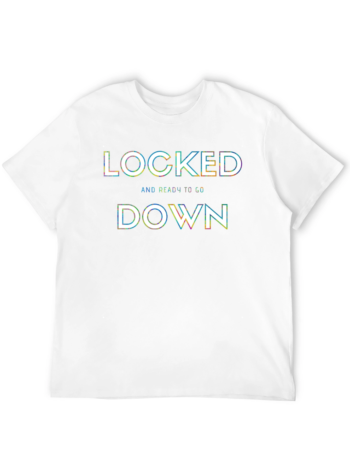 Locked Down Graphic Tee - Black Cotton Blend