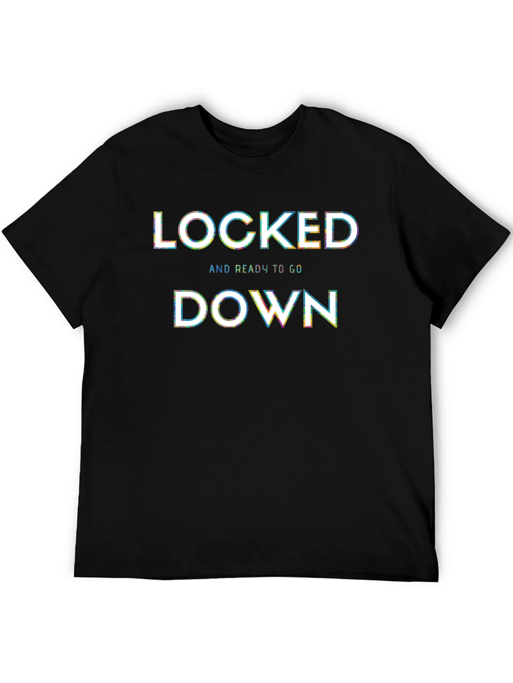 Locked Down Graphic Tee - Black Cotton Blend