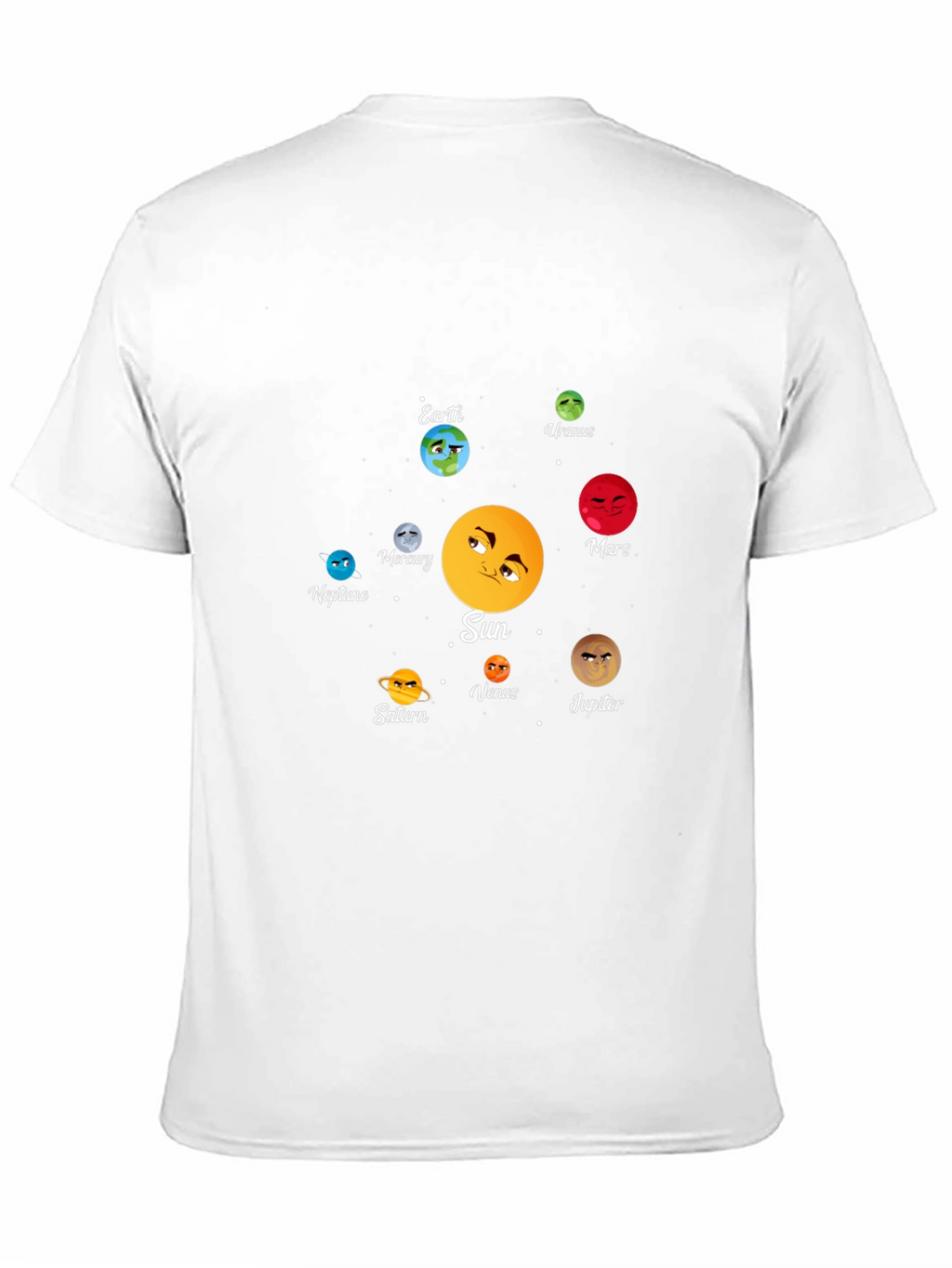 Solar System Planets Graphic Print T-Shirt