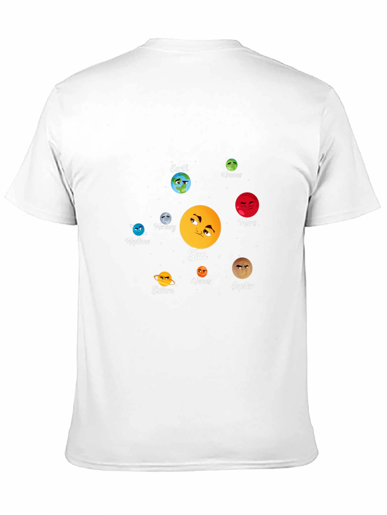 Solar System Planets Graphic Print T-Shirt