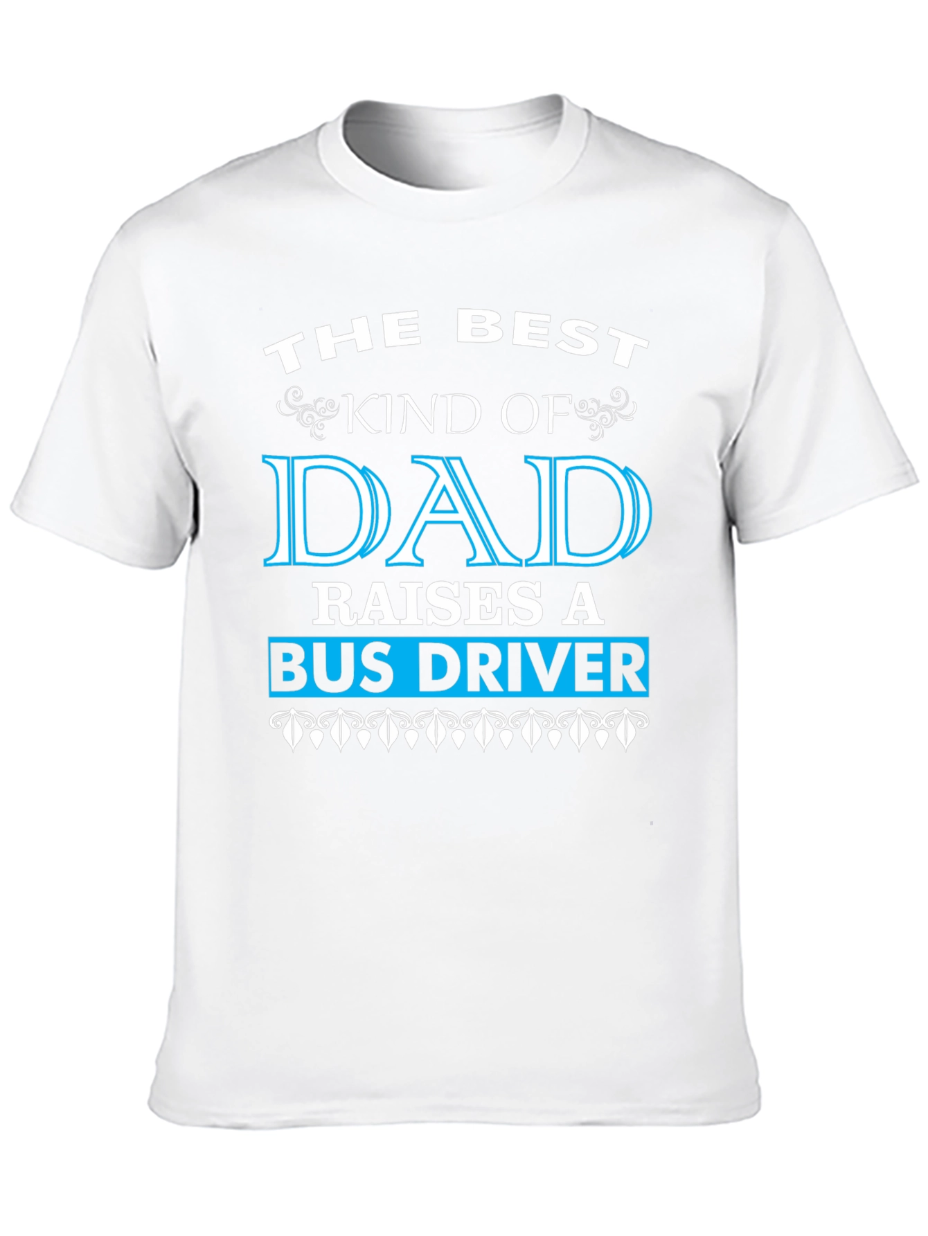 Best Dad Raises Bus Driver Black T-Shirt