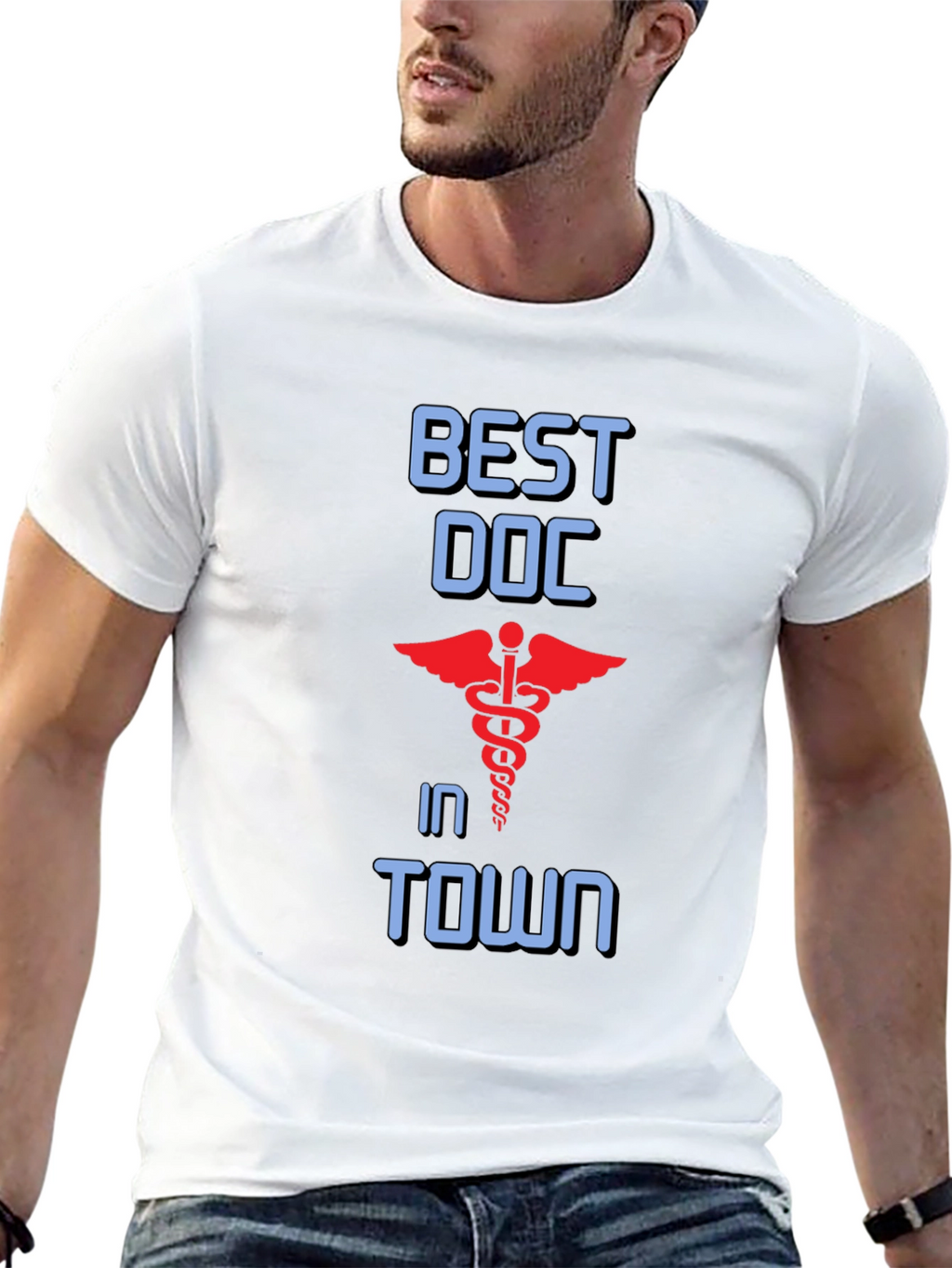 Best Doc in Town T-Shirt - Medical Profession Apparel