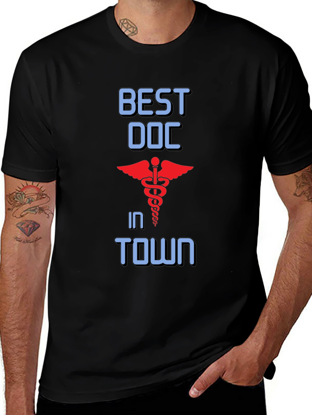 Best Doc in Town T-Shirt - Medical Profession Apparel