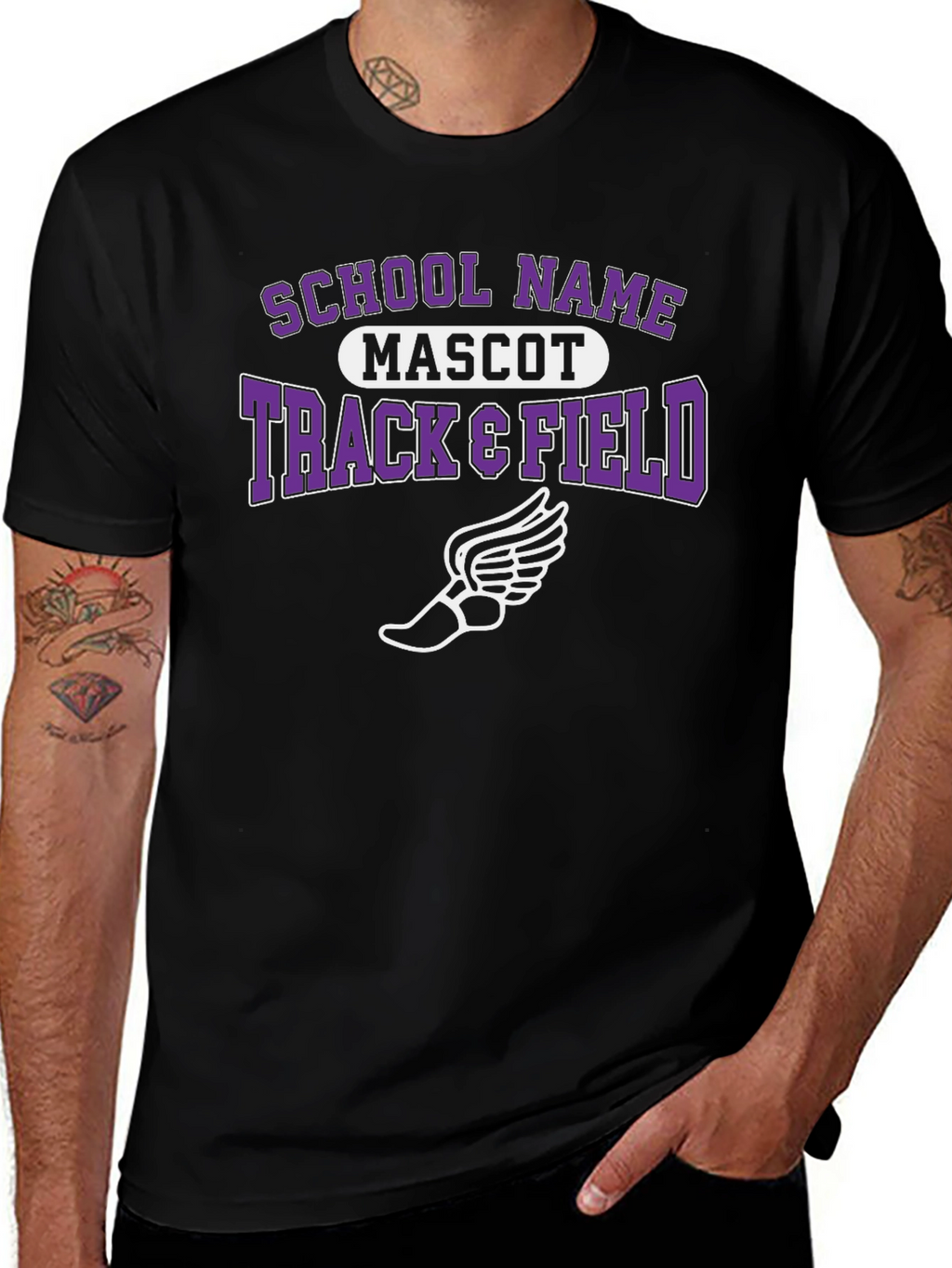 Track & Field T-Shirt - School Mascot Tee