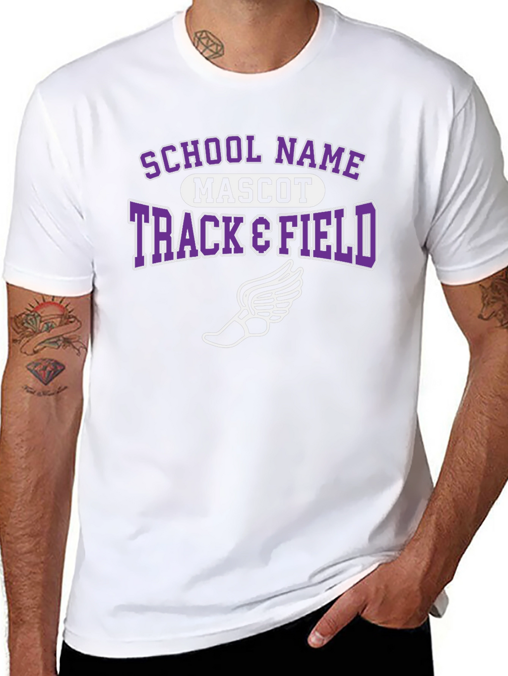 Track & Field T-Shirt - School Mascot Tee