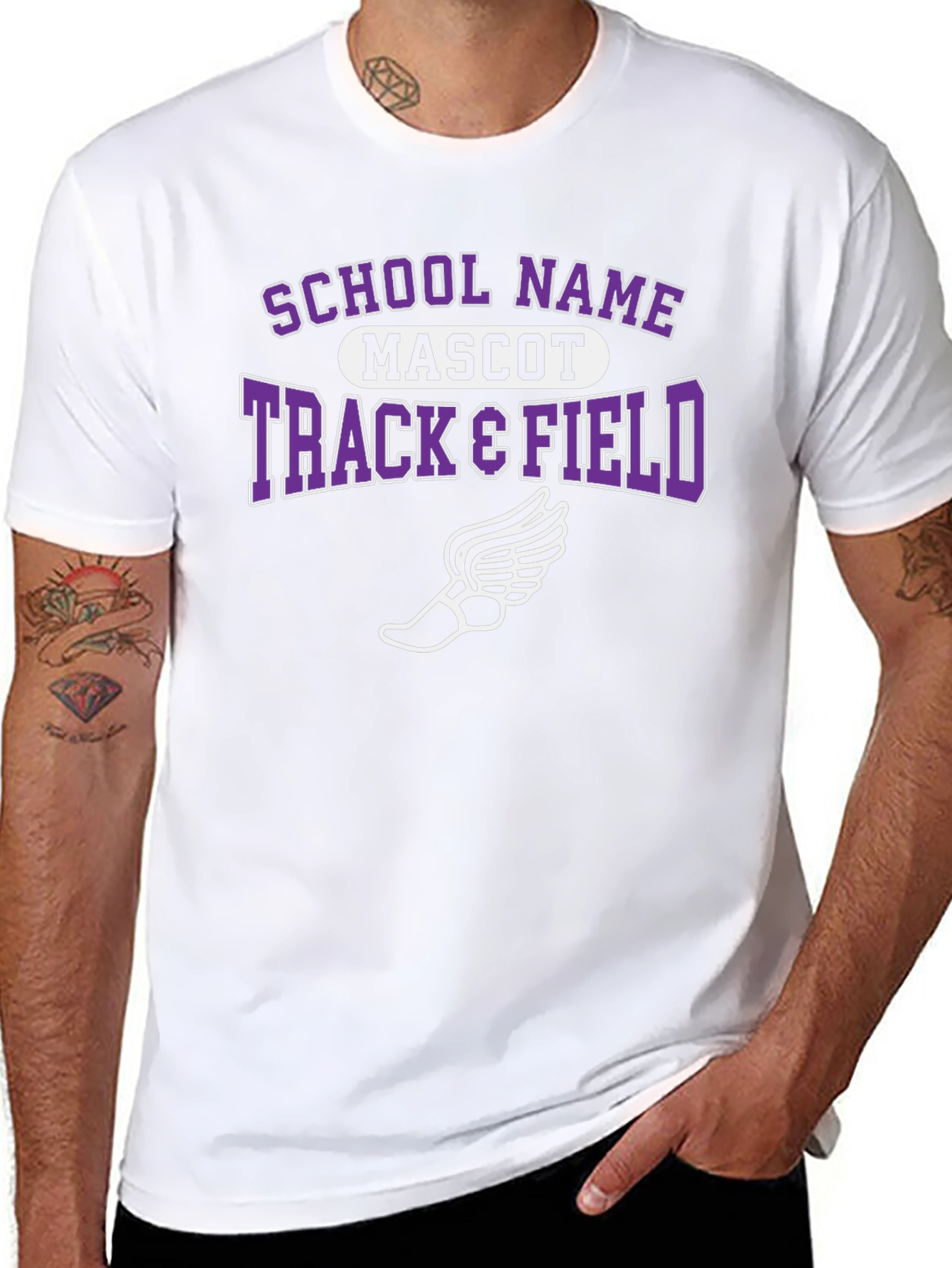 Track & Field T-Shirt - School Mascot Tee