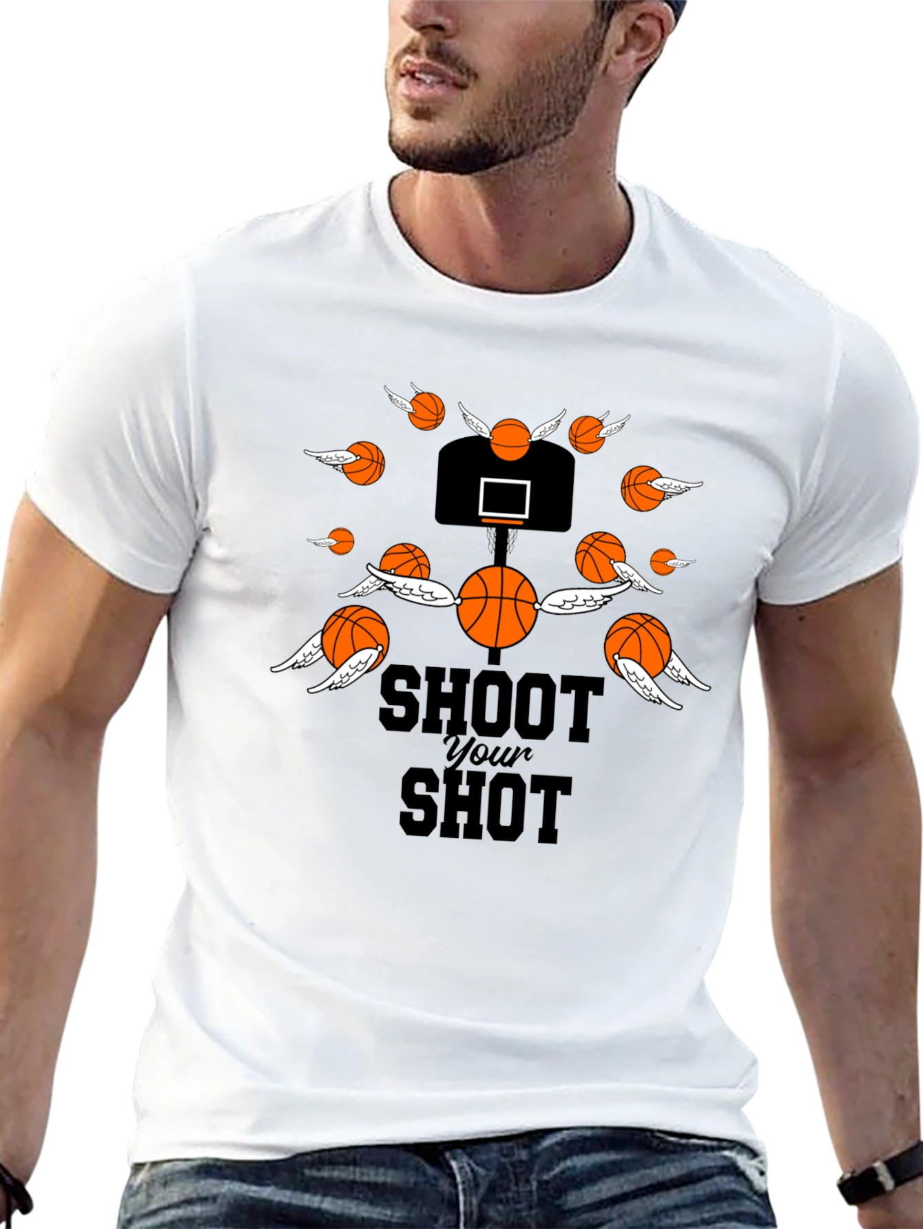 Shoot Your Shot Basketball Graphic T-Shirt