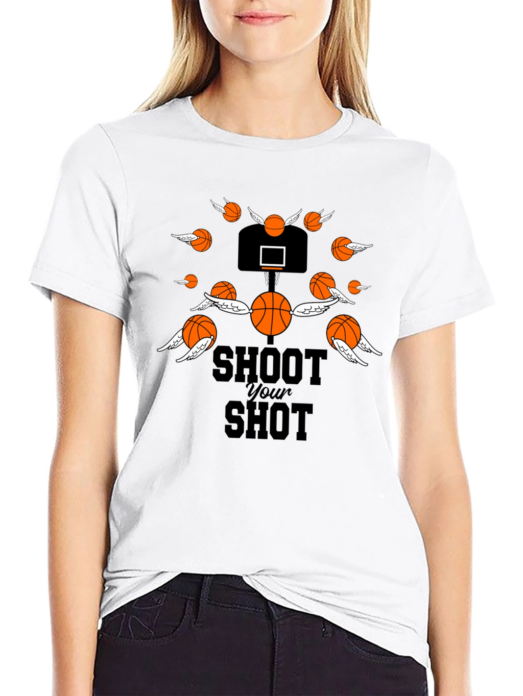Shoot Your Shot Basketball Graphic T-Shirt